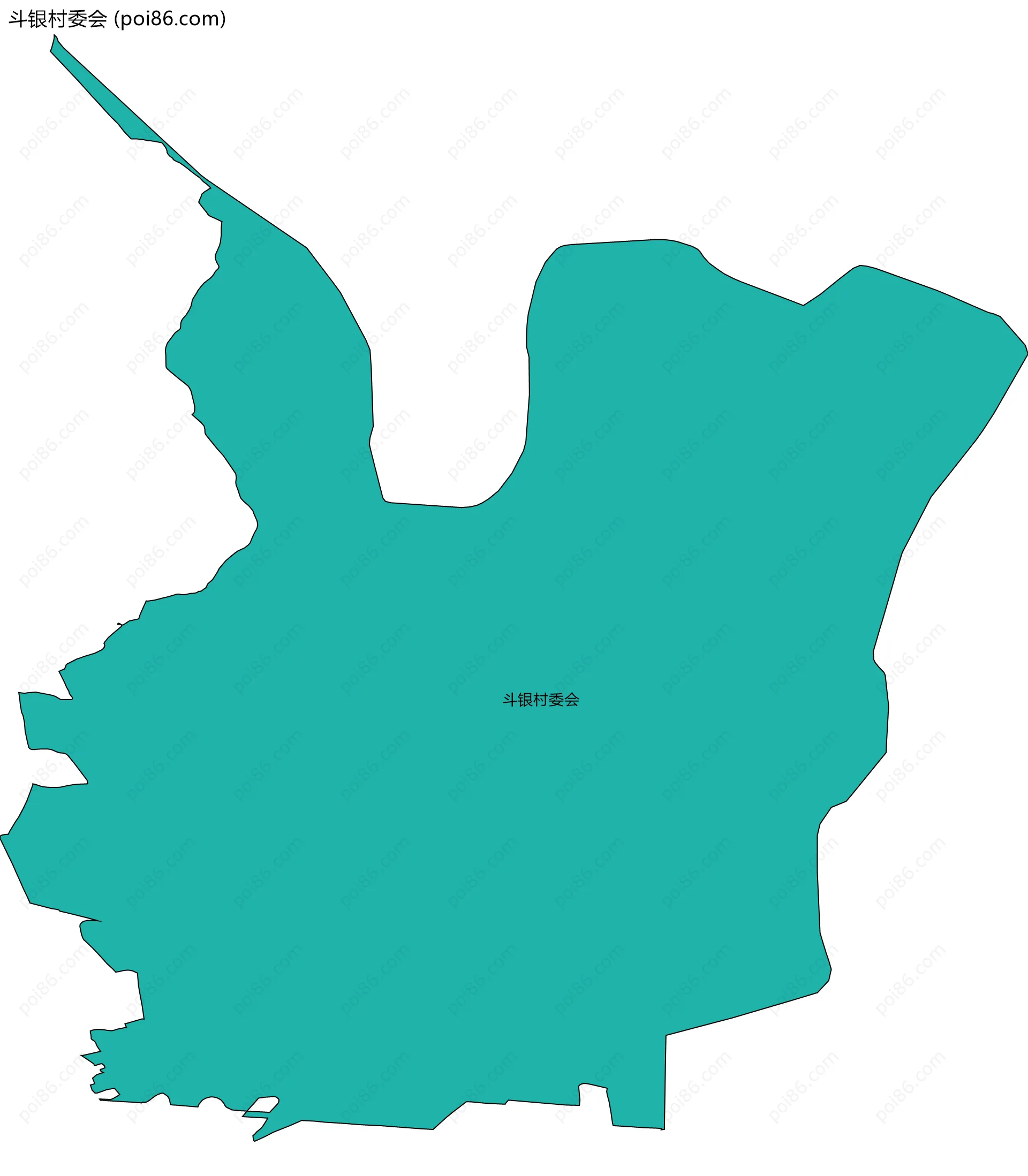 斗银村委会边界地图