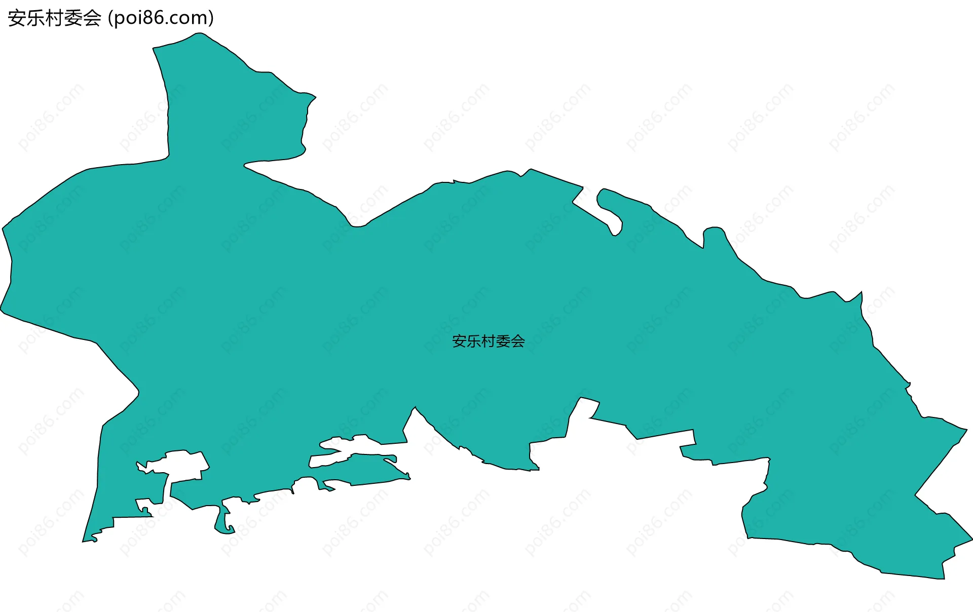 安乐村委会边界地图