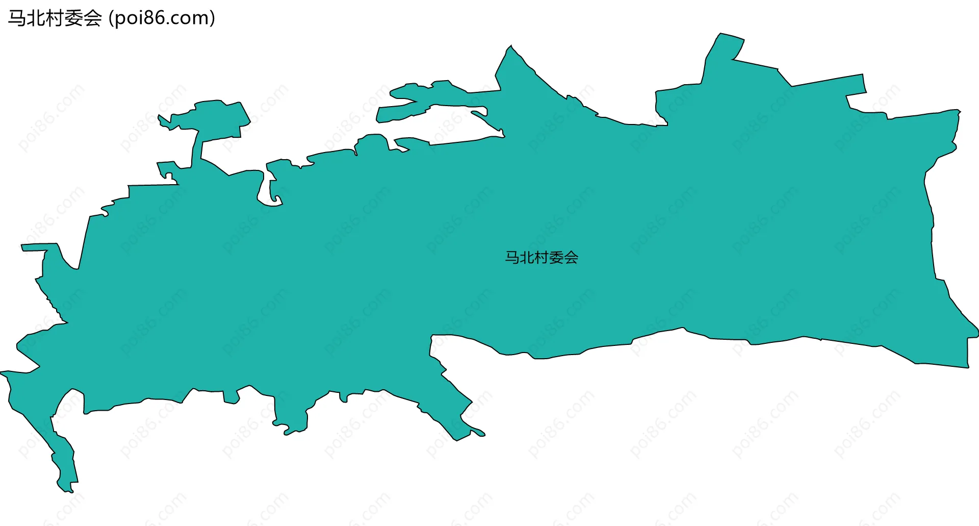 马北村委会边界地图