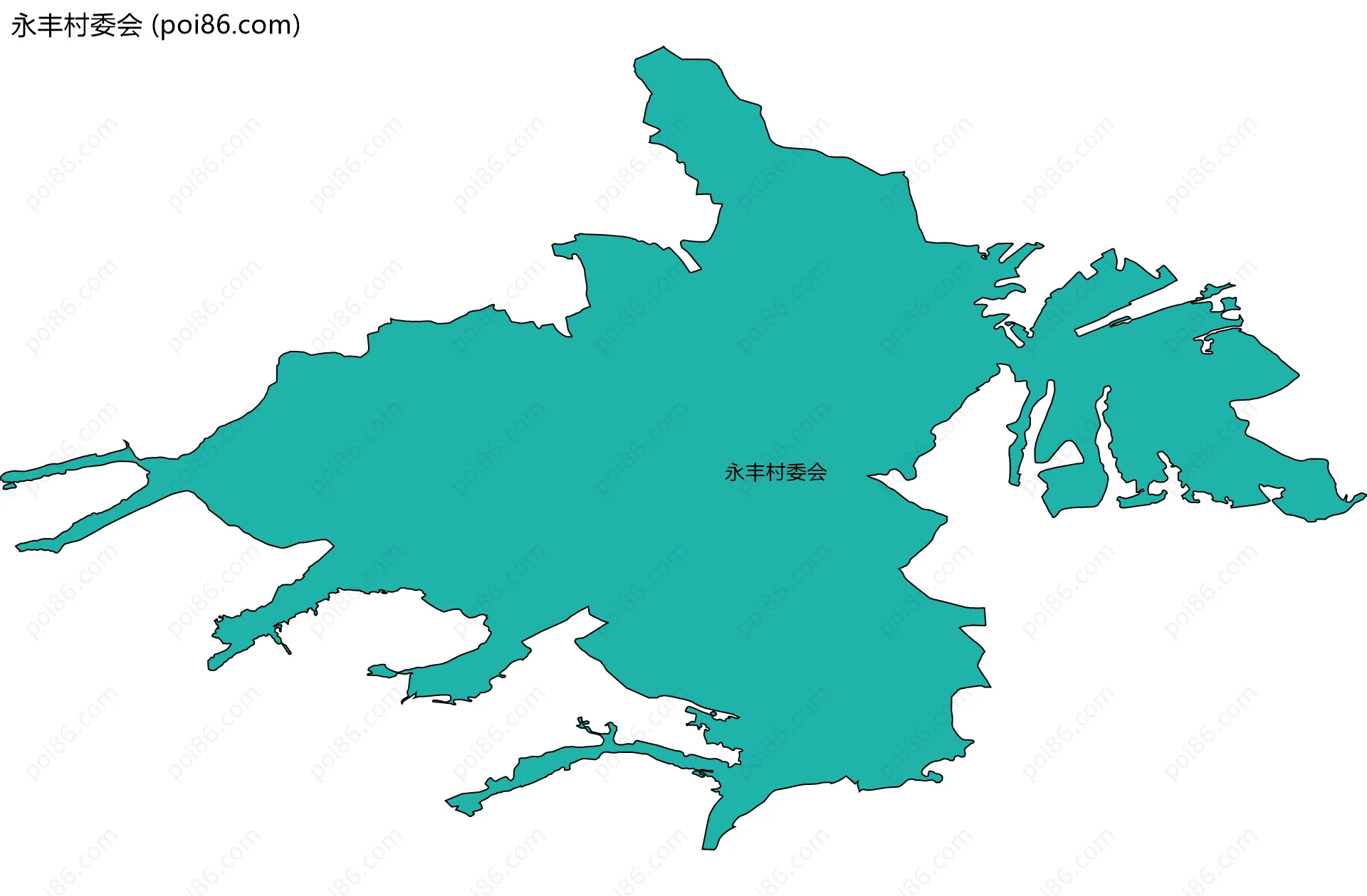 永丰村委会边界地图