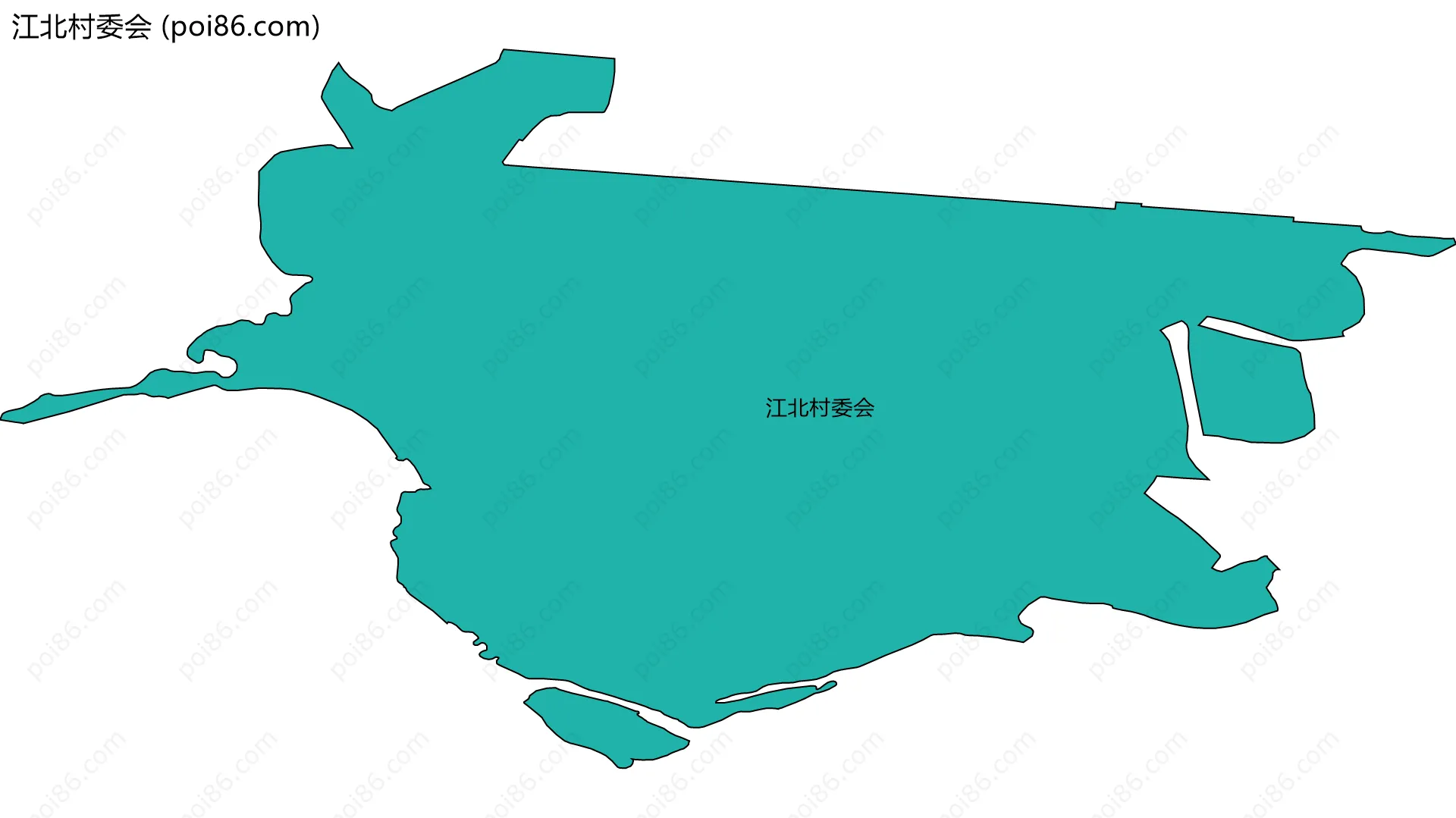 江北村委会边界地图