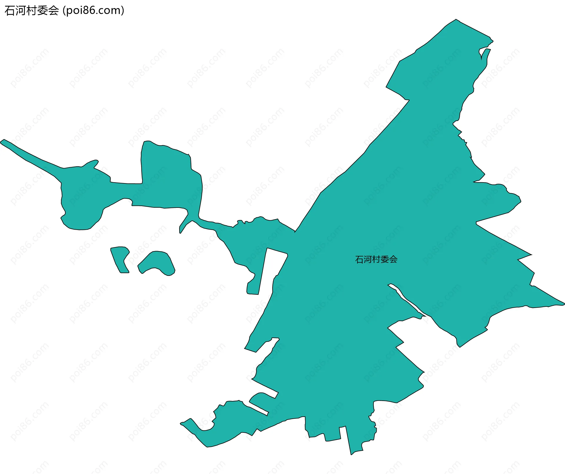 石河村委会边界地图