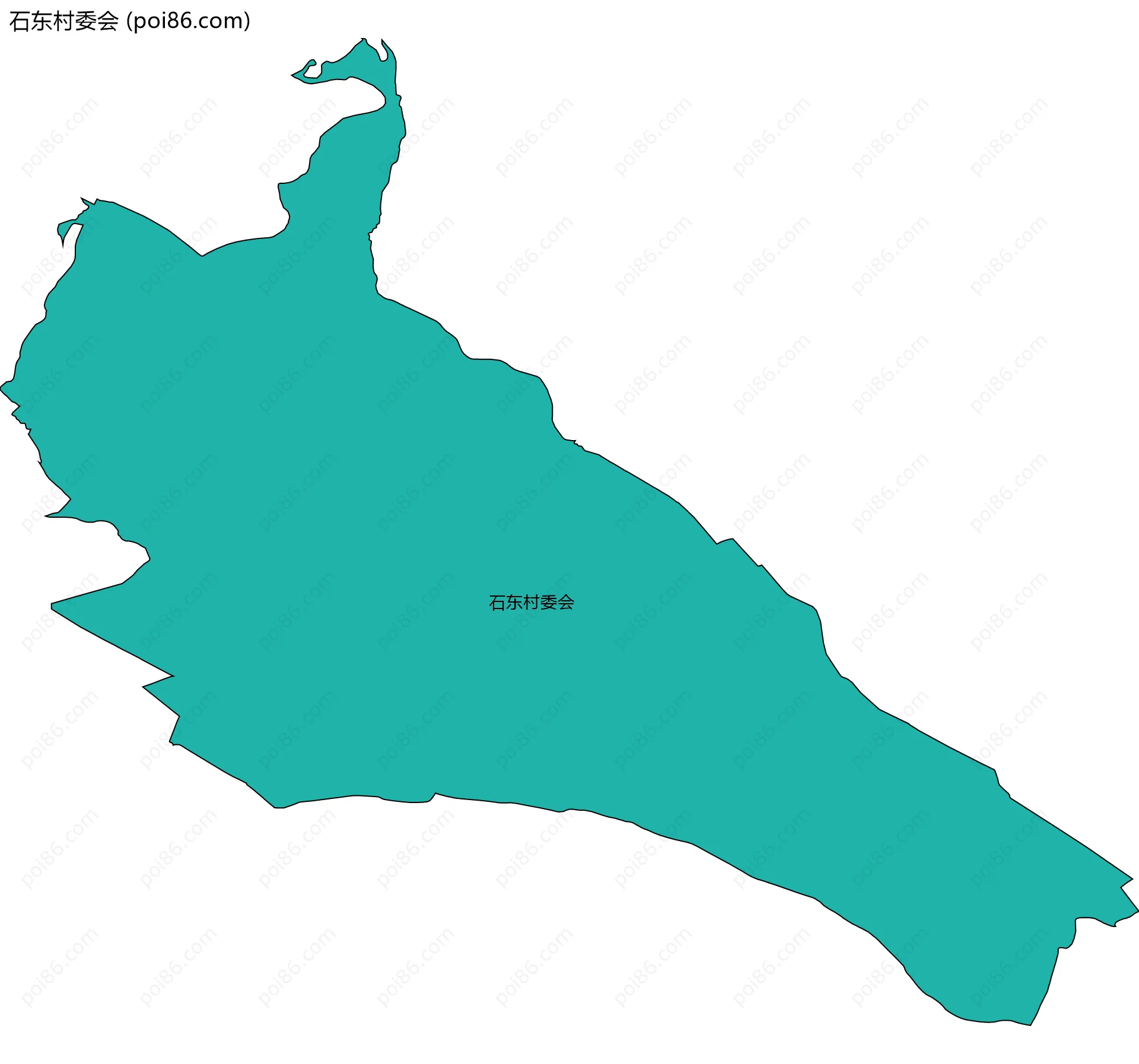 石东村委会边界地图