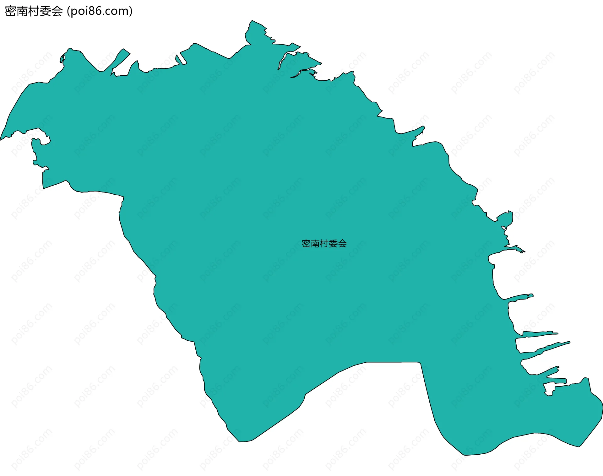 密南村委会边界地图