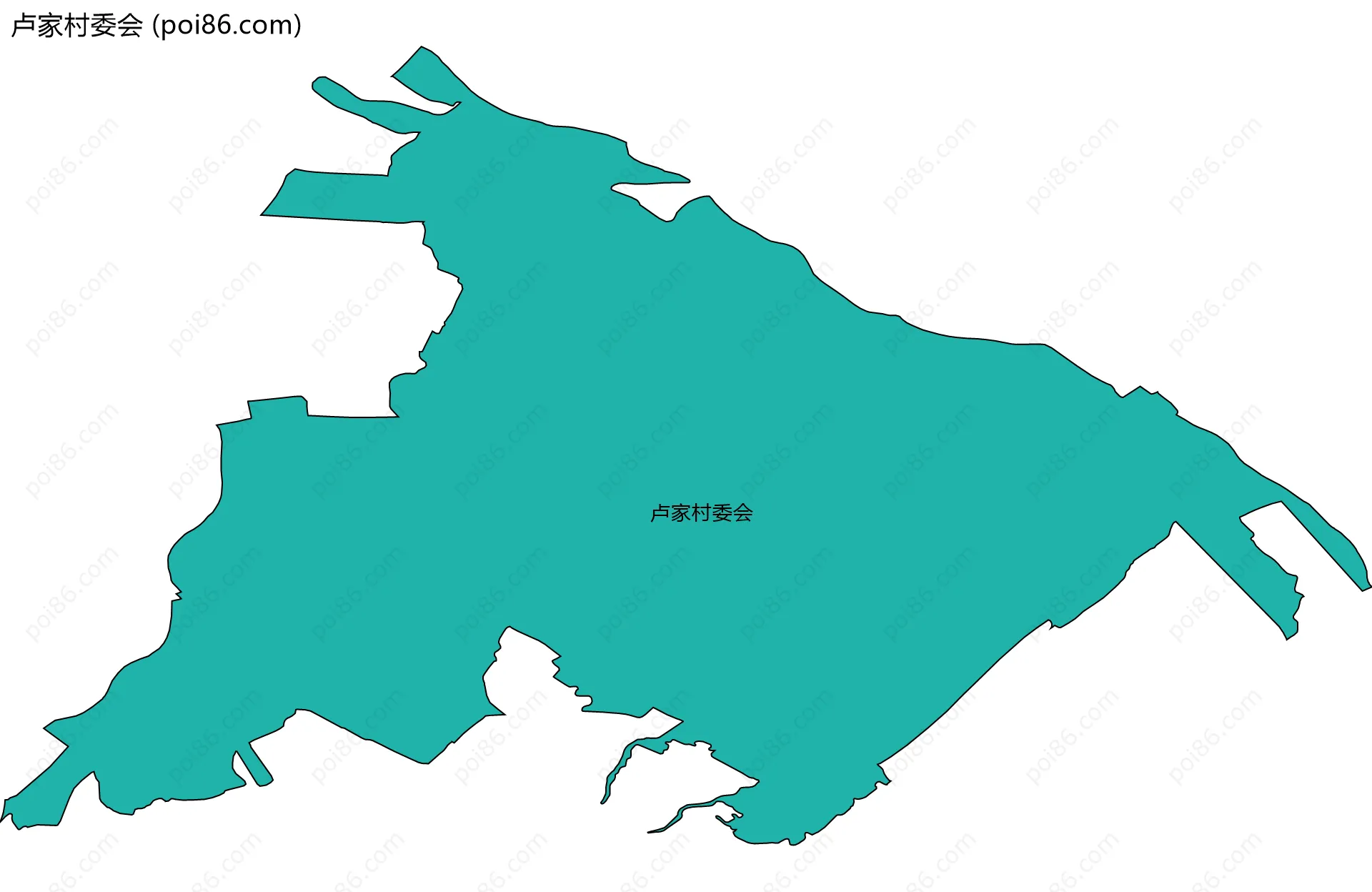 卢家村委会边界地图