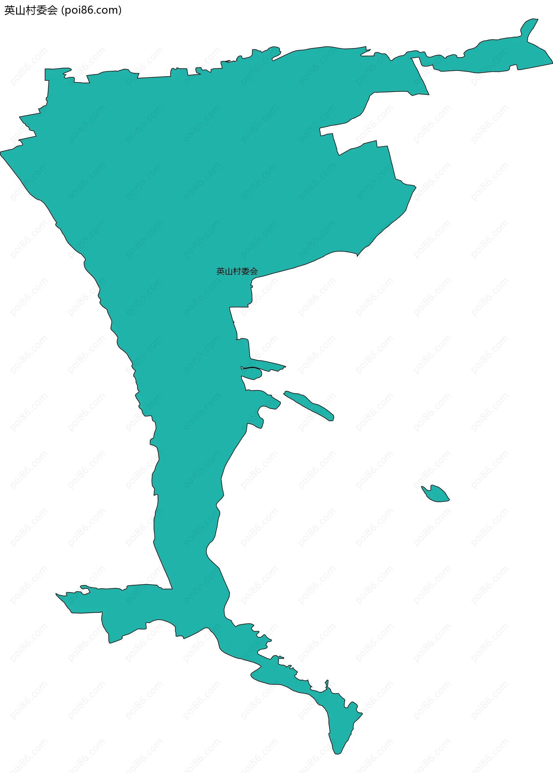 英山村委会边界地图