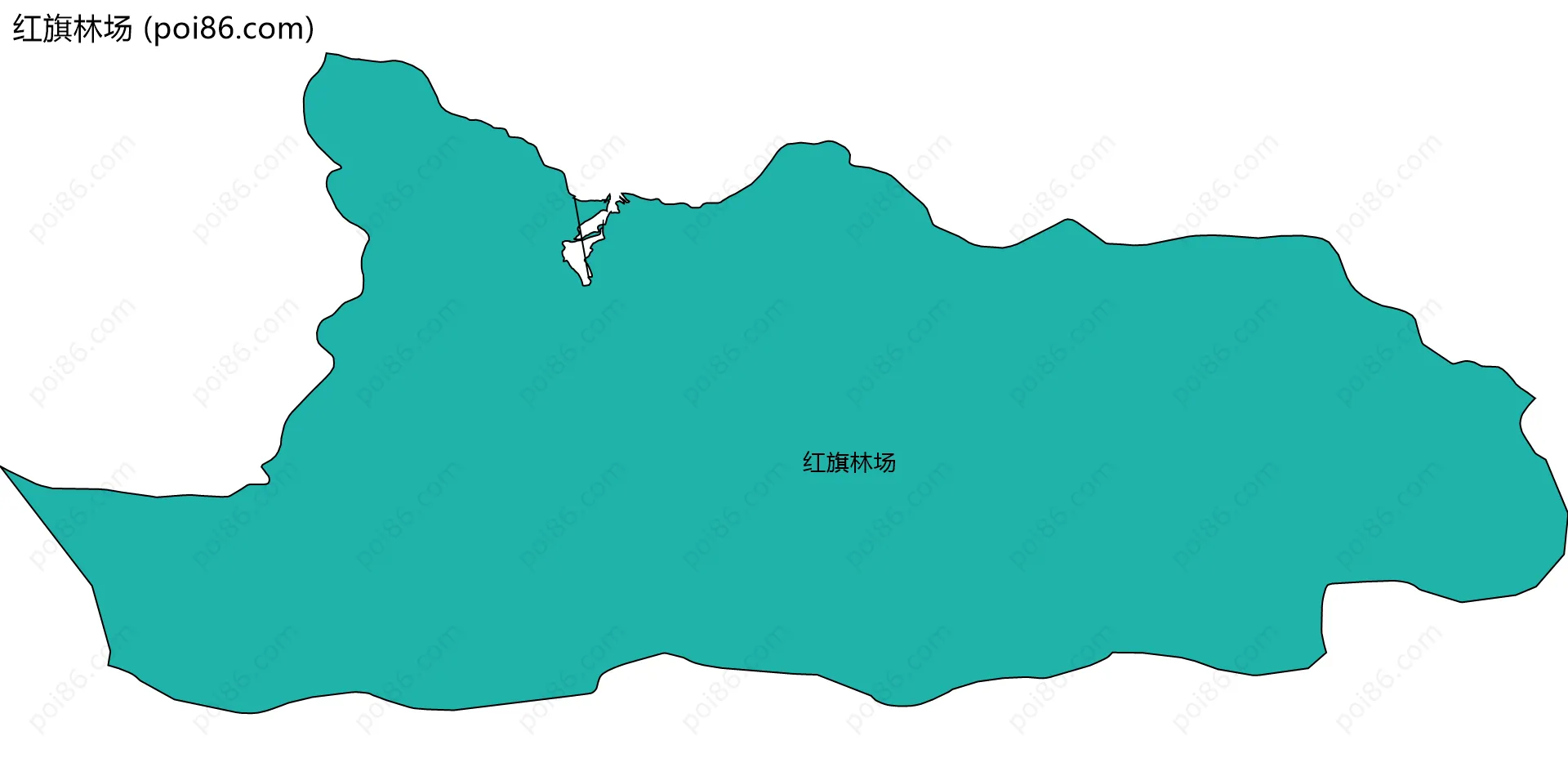 红旗林场边界地图