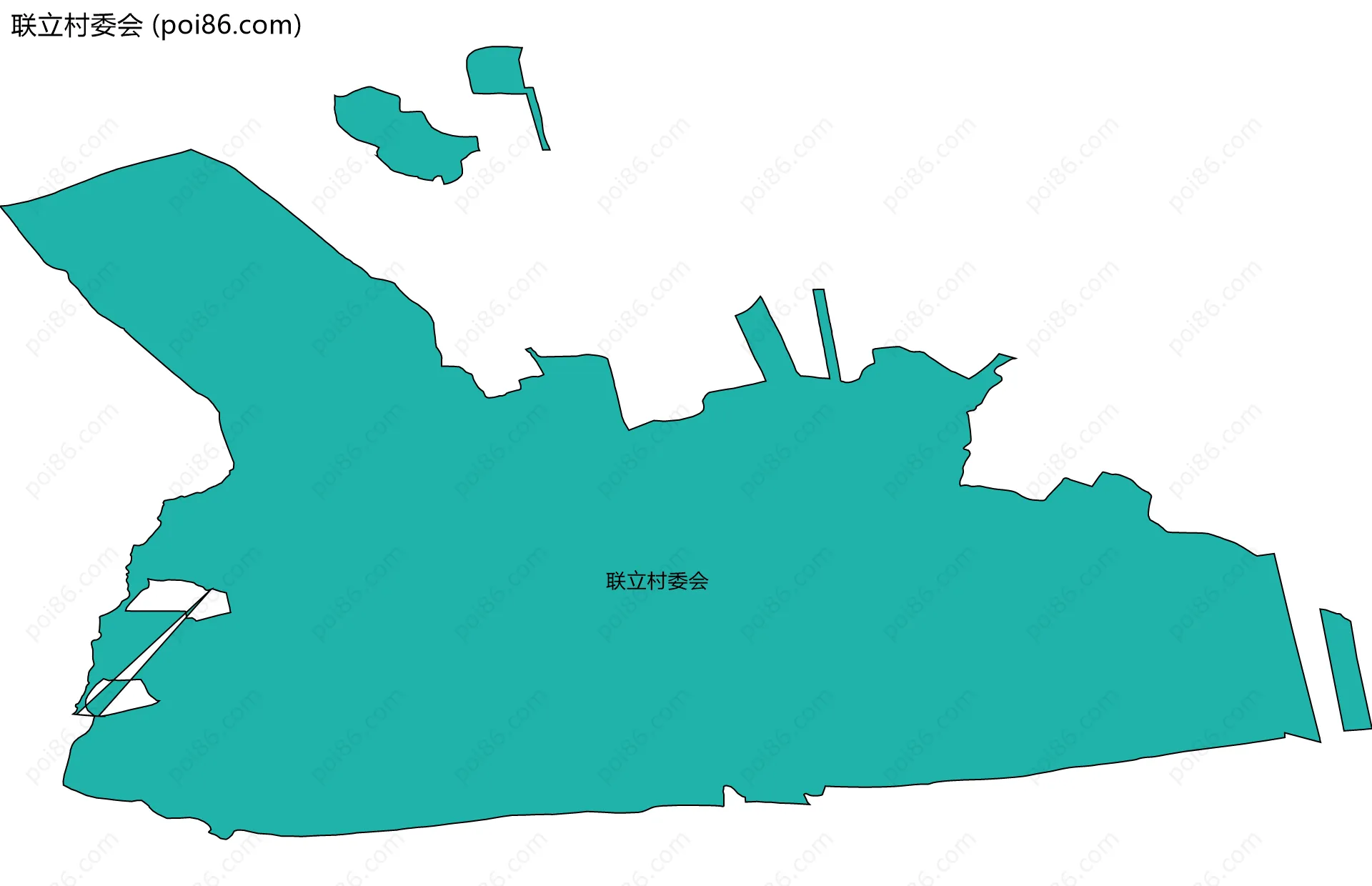 联立村委会边界地图
