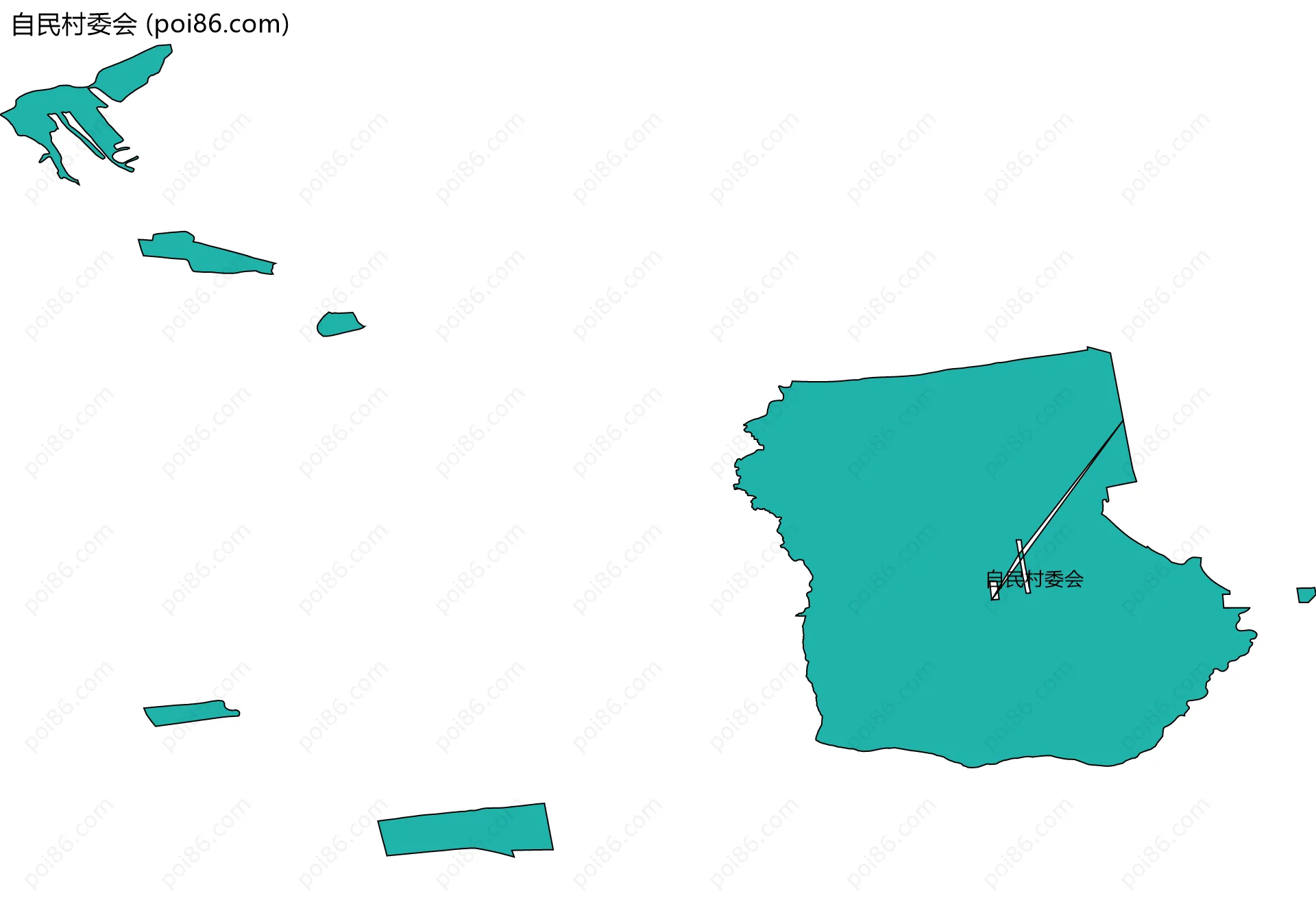 自民村委会边界地图