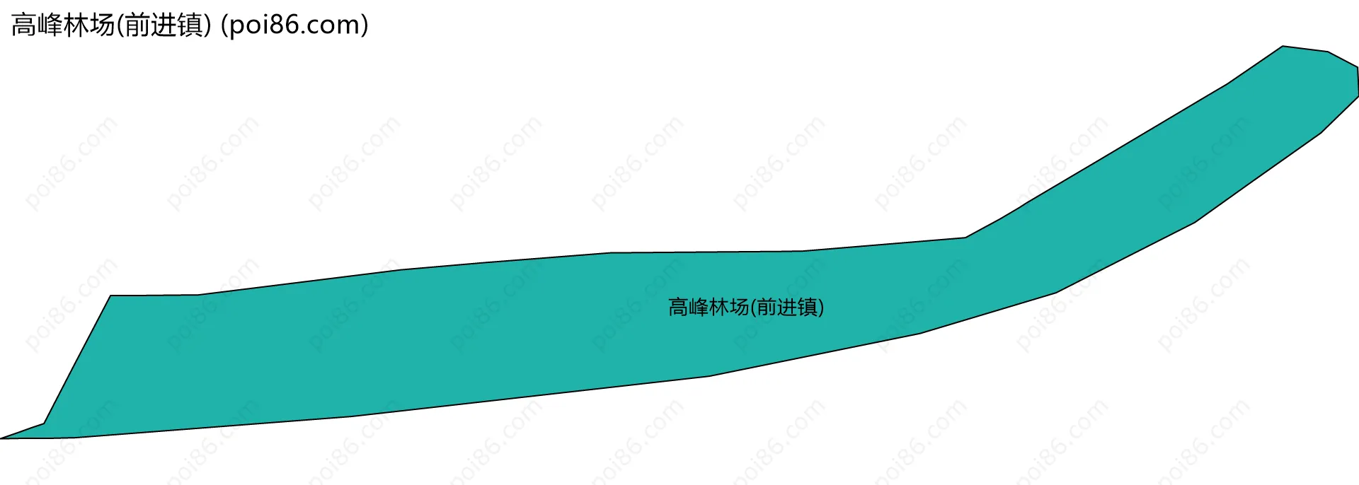 高峰林场(前进镇)边界地图