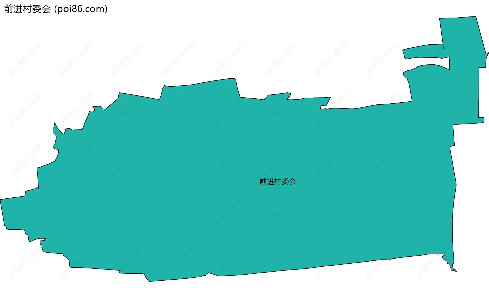前进村委会边界地图
