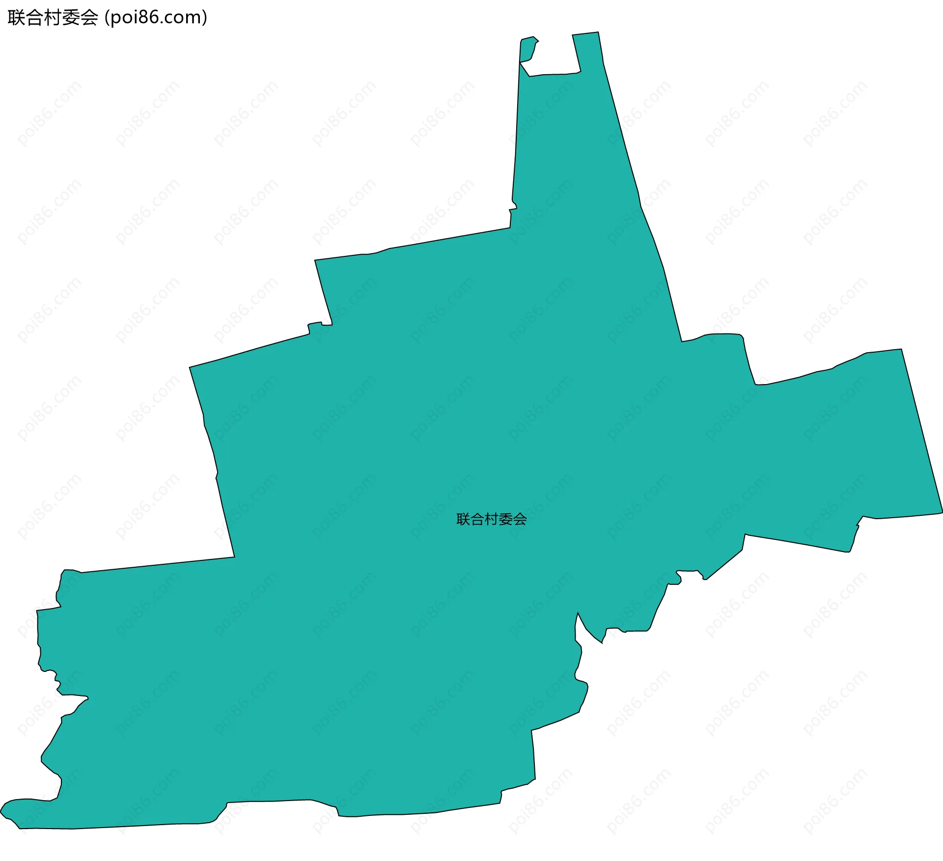 联合村委会边界地图