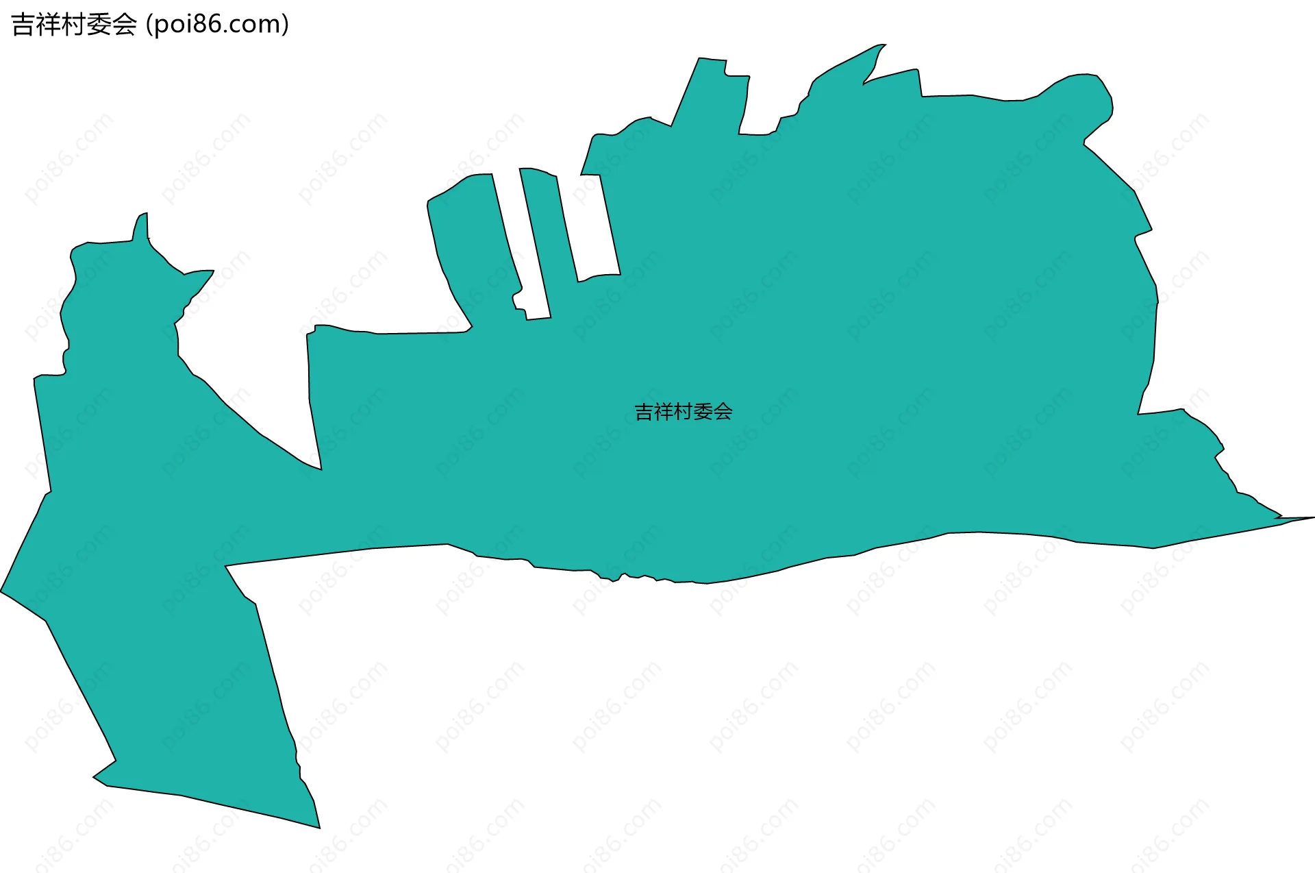 吉祥村委会边界地图