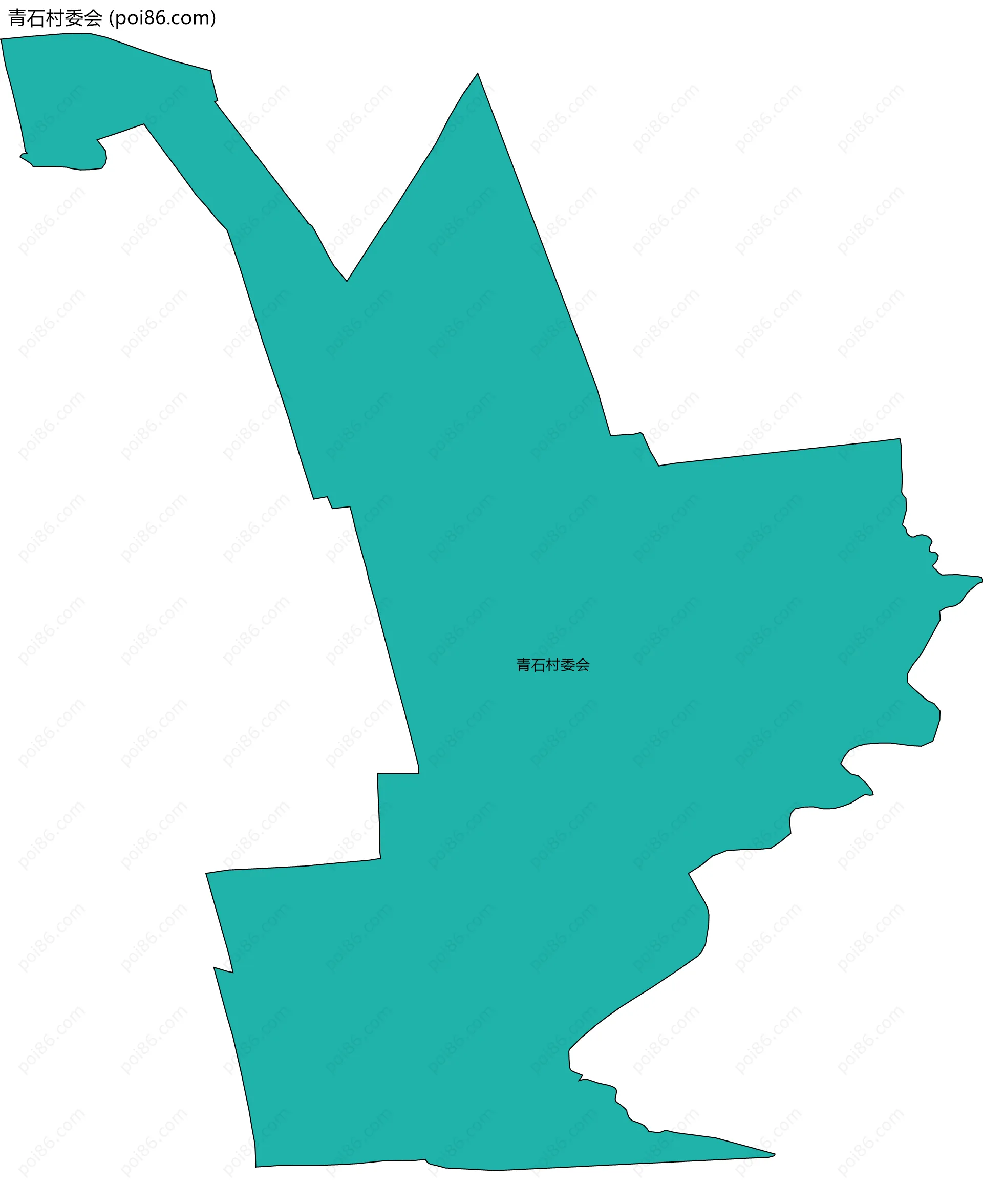 青石村委会边界地图