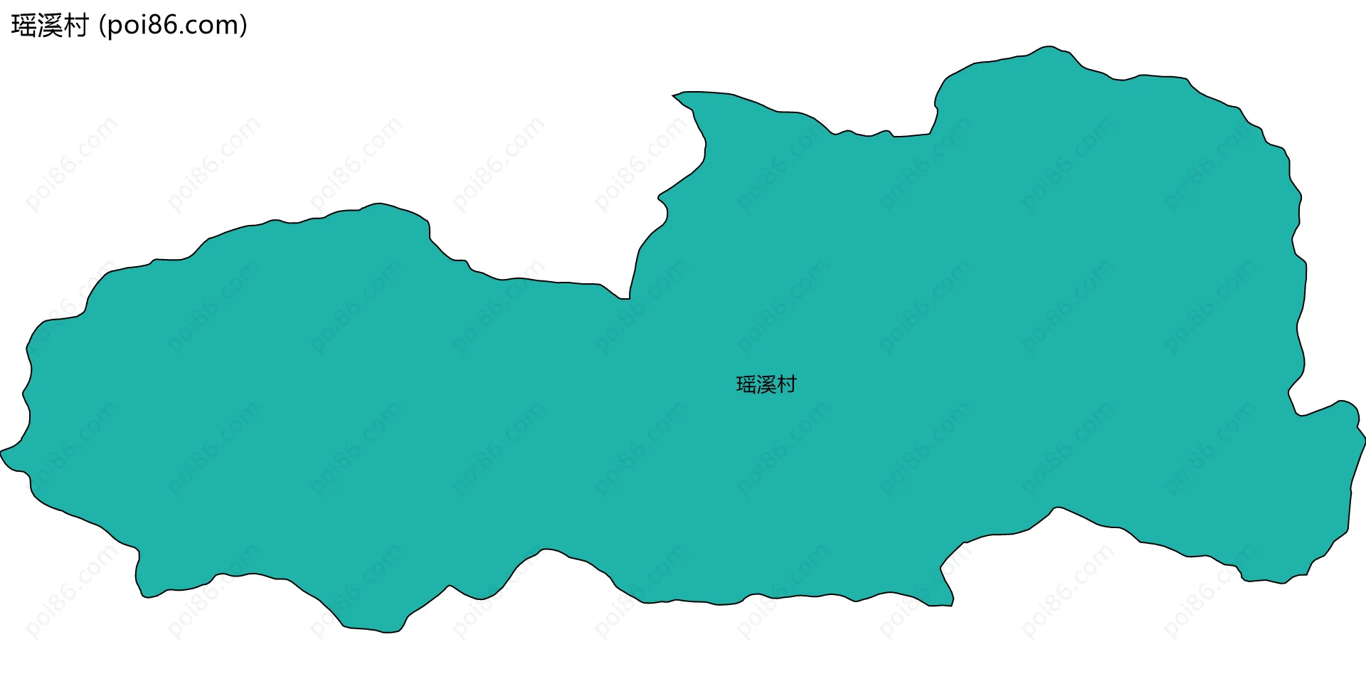 瑶溪村边界地图