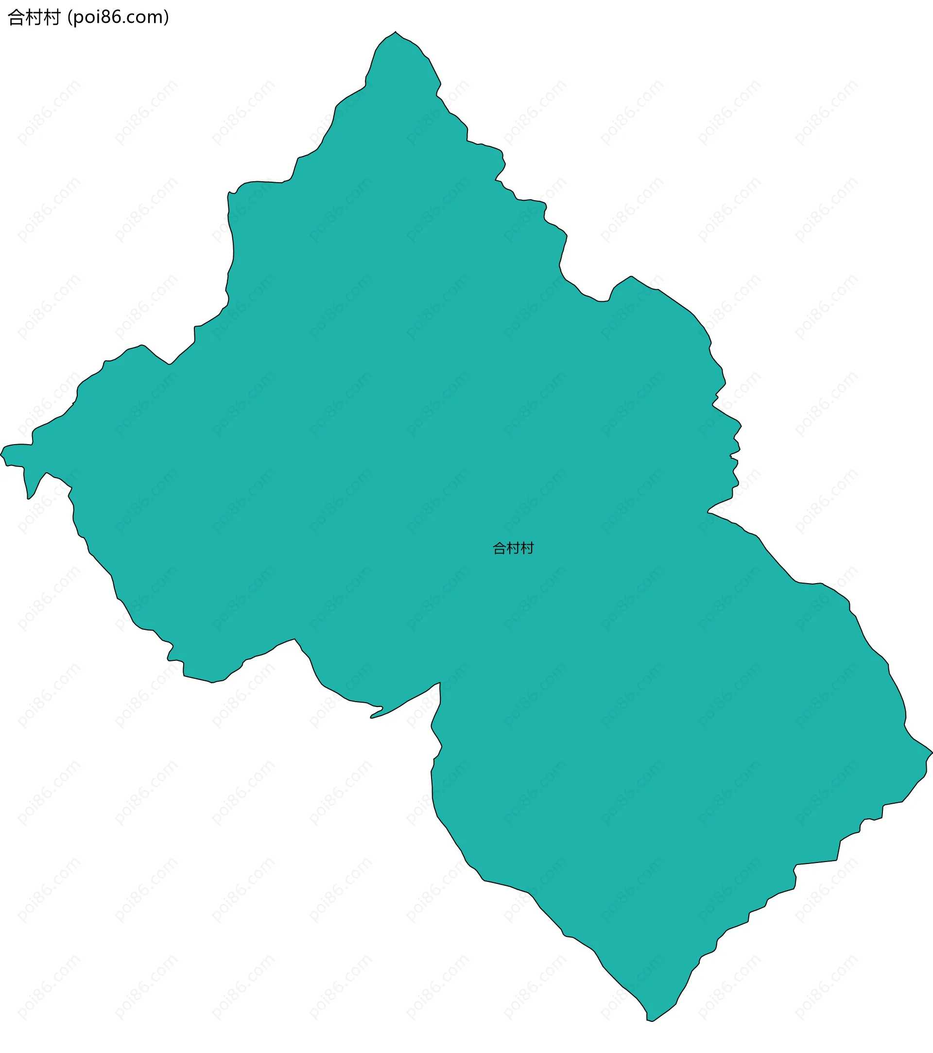 合村村边界地图