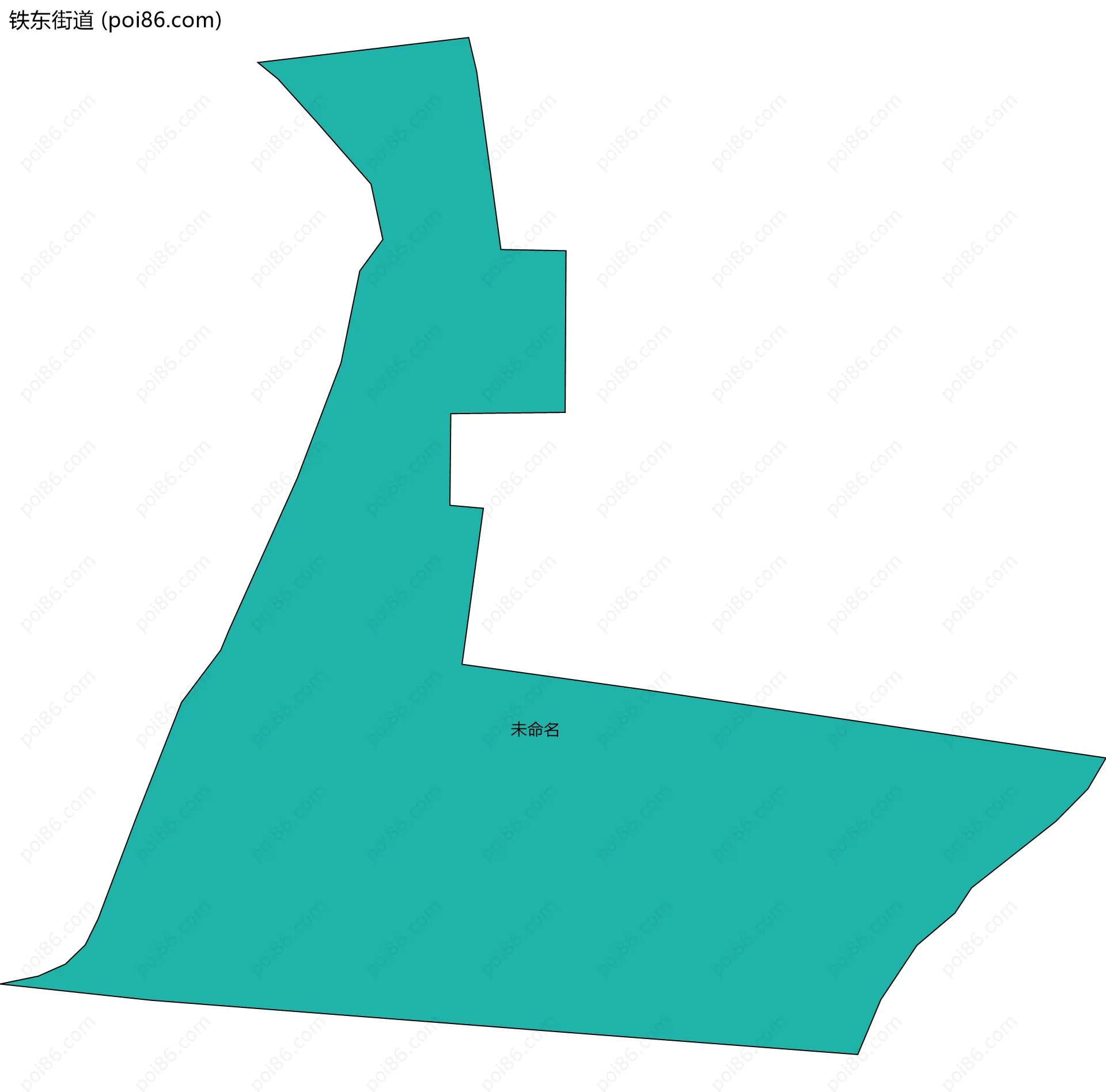 铁东街道边界地图(五级行政区划)