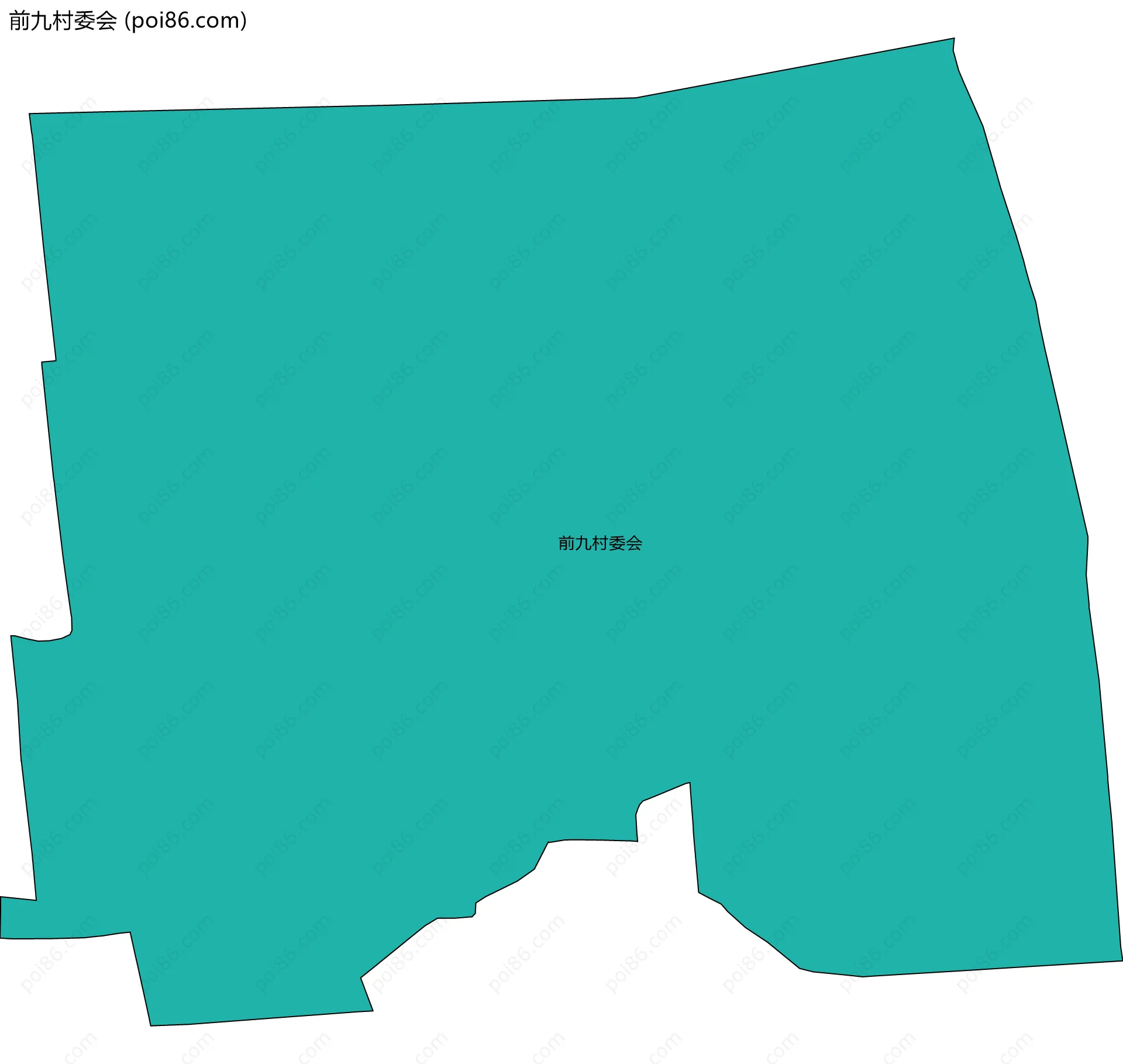 前九村委会边界地图