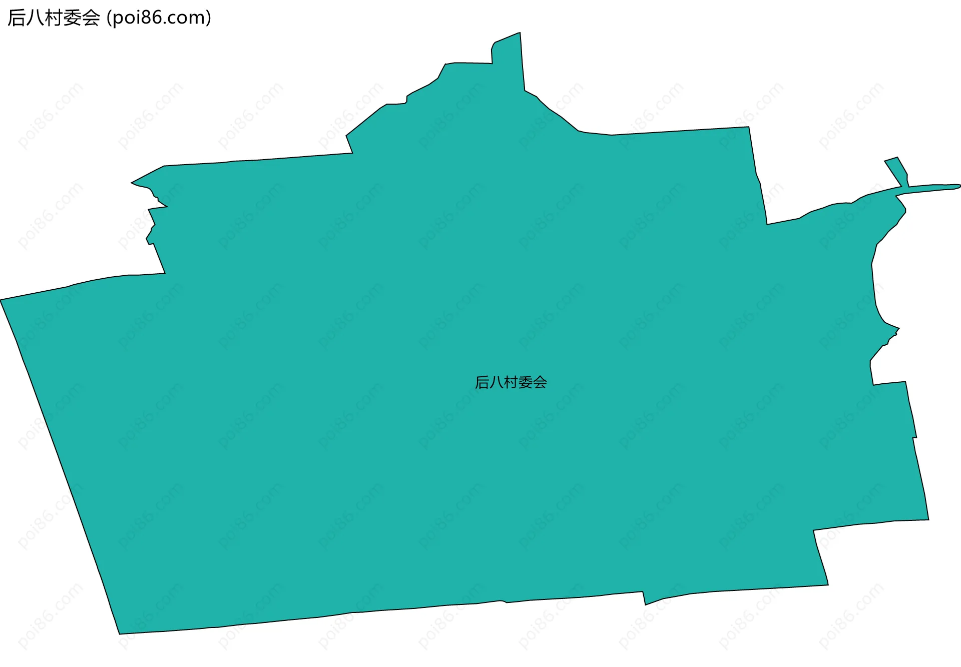 后八村委会边界地图