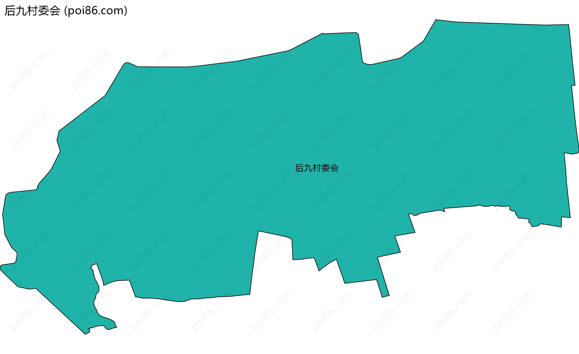 后九村委会边界地图