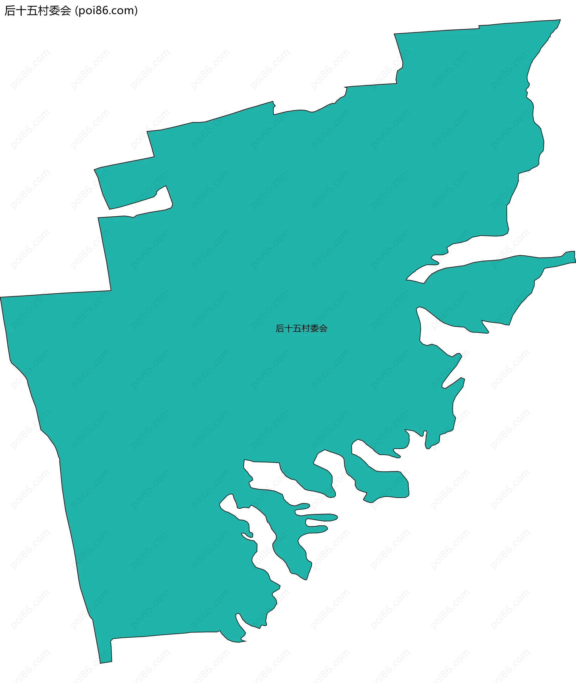 后十五村委会边界地图