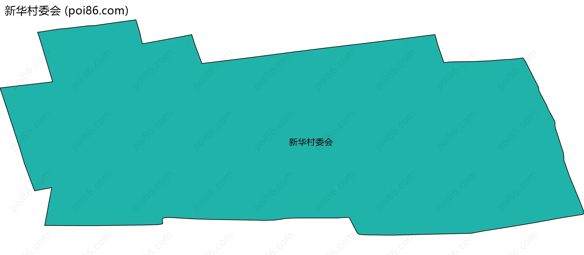 新华村委会边界地图