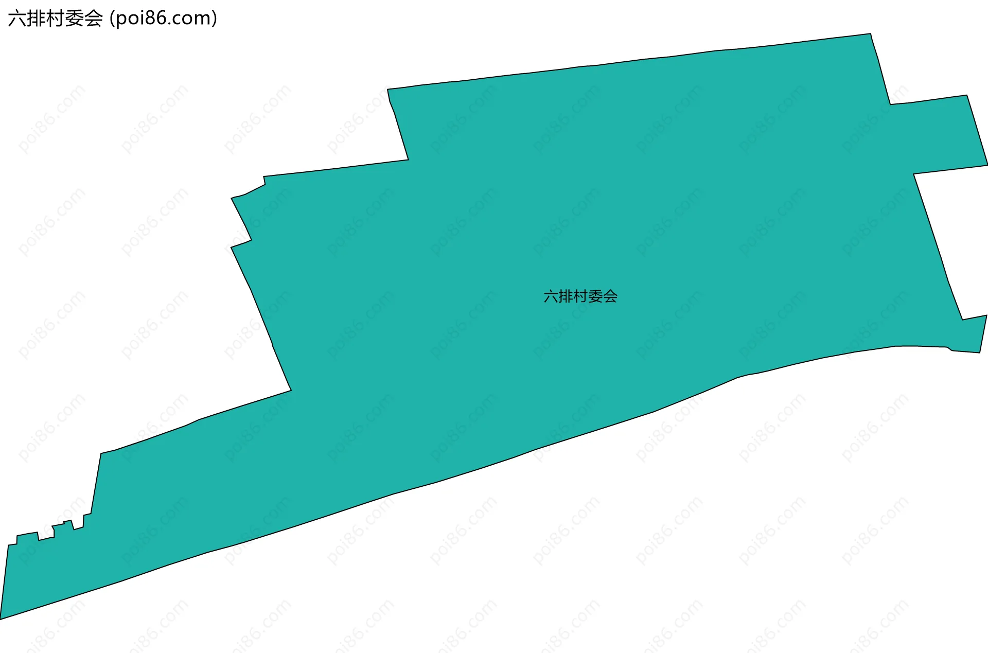六排村委会边界地图