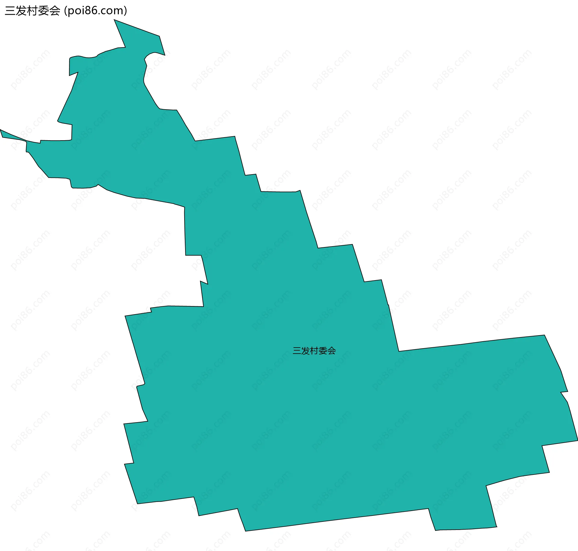 三发村委会边界地图
