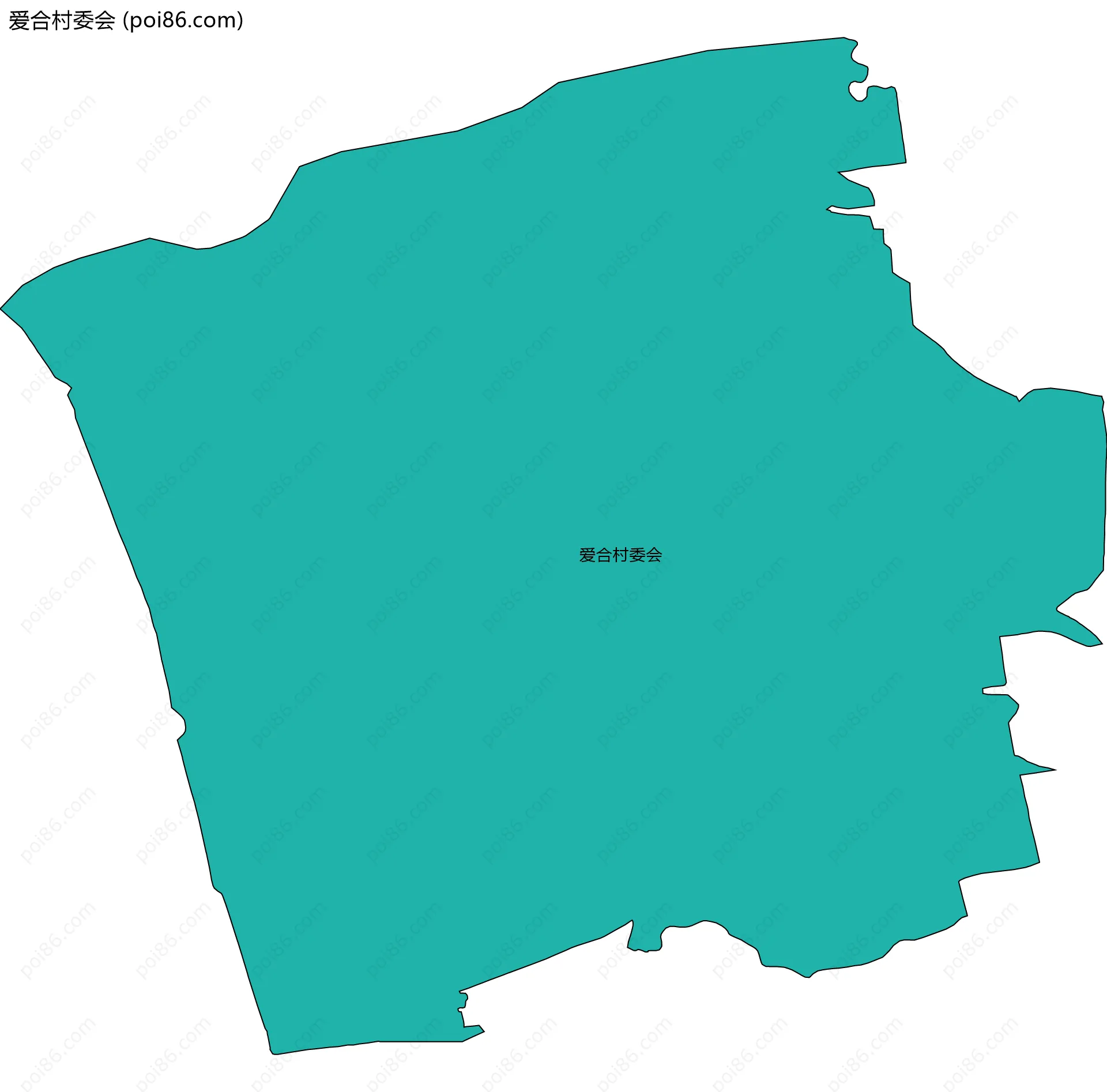 爱合村委会边界地图