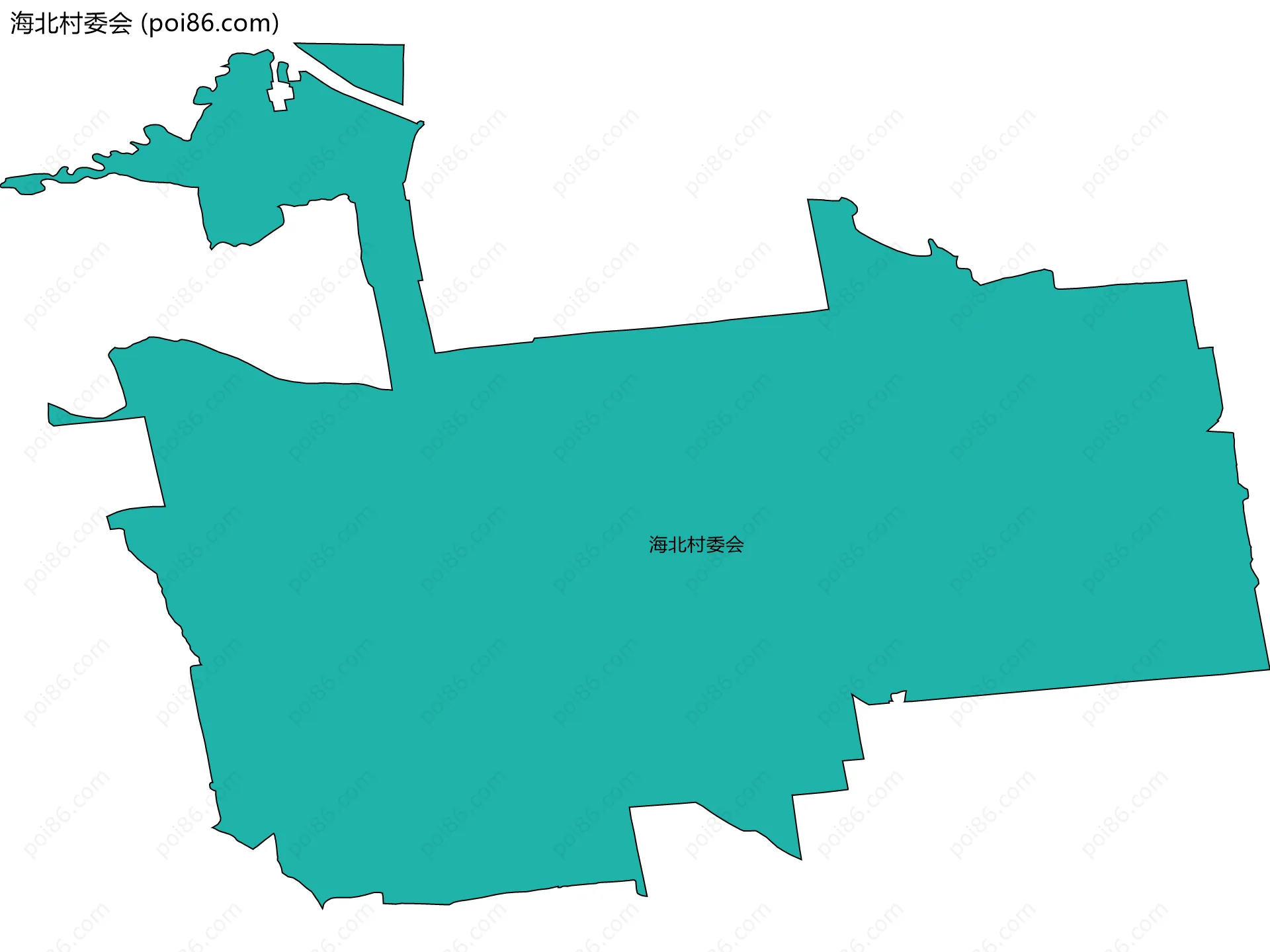 海北村委会边界地图
