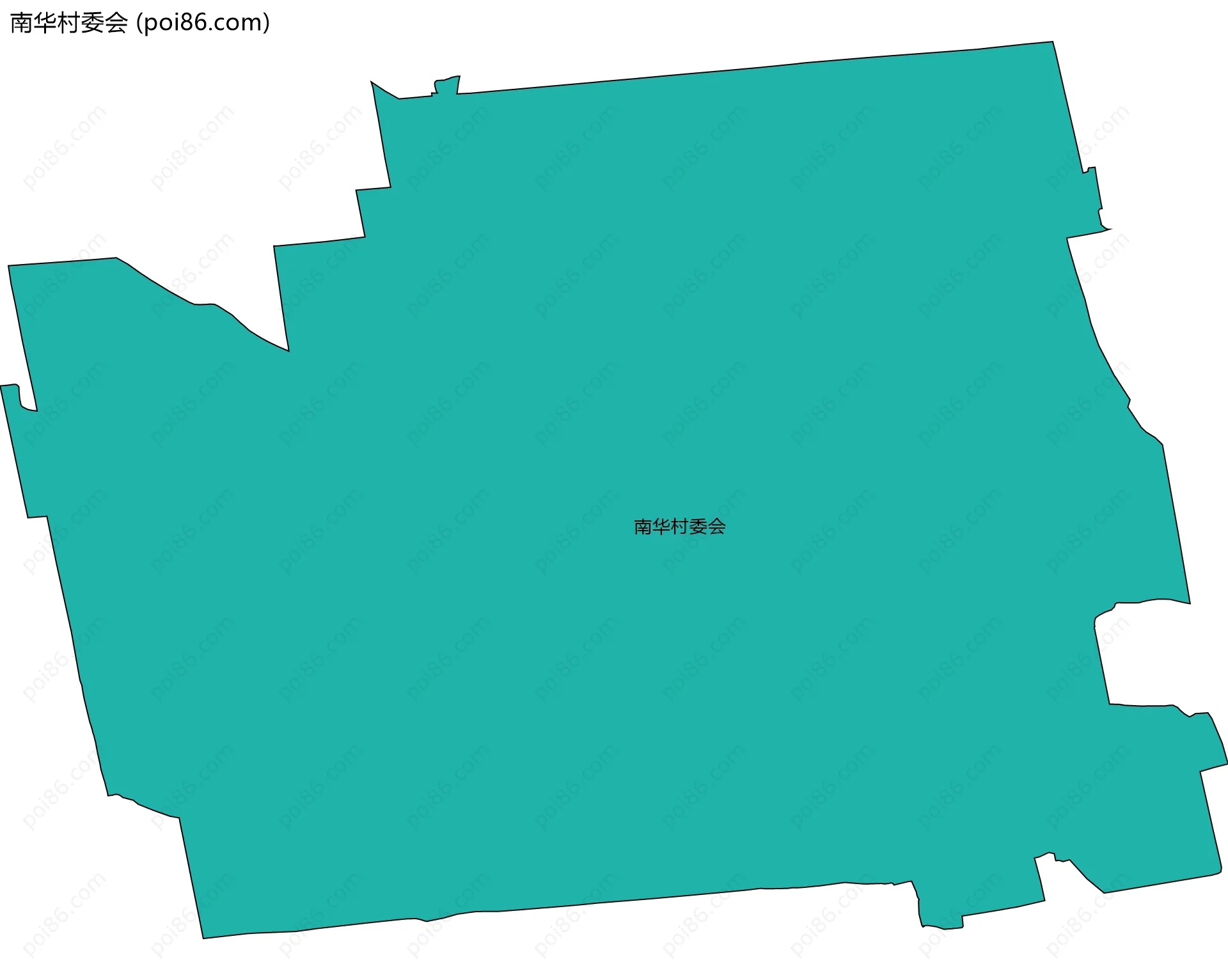 南华村委会边界地图