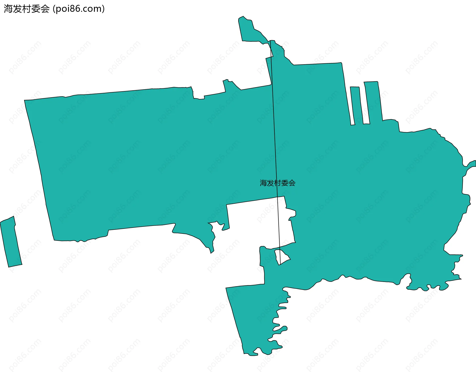 海发村委会边界地图