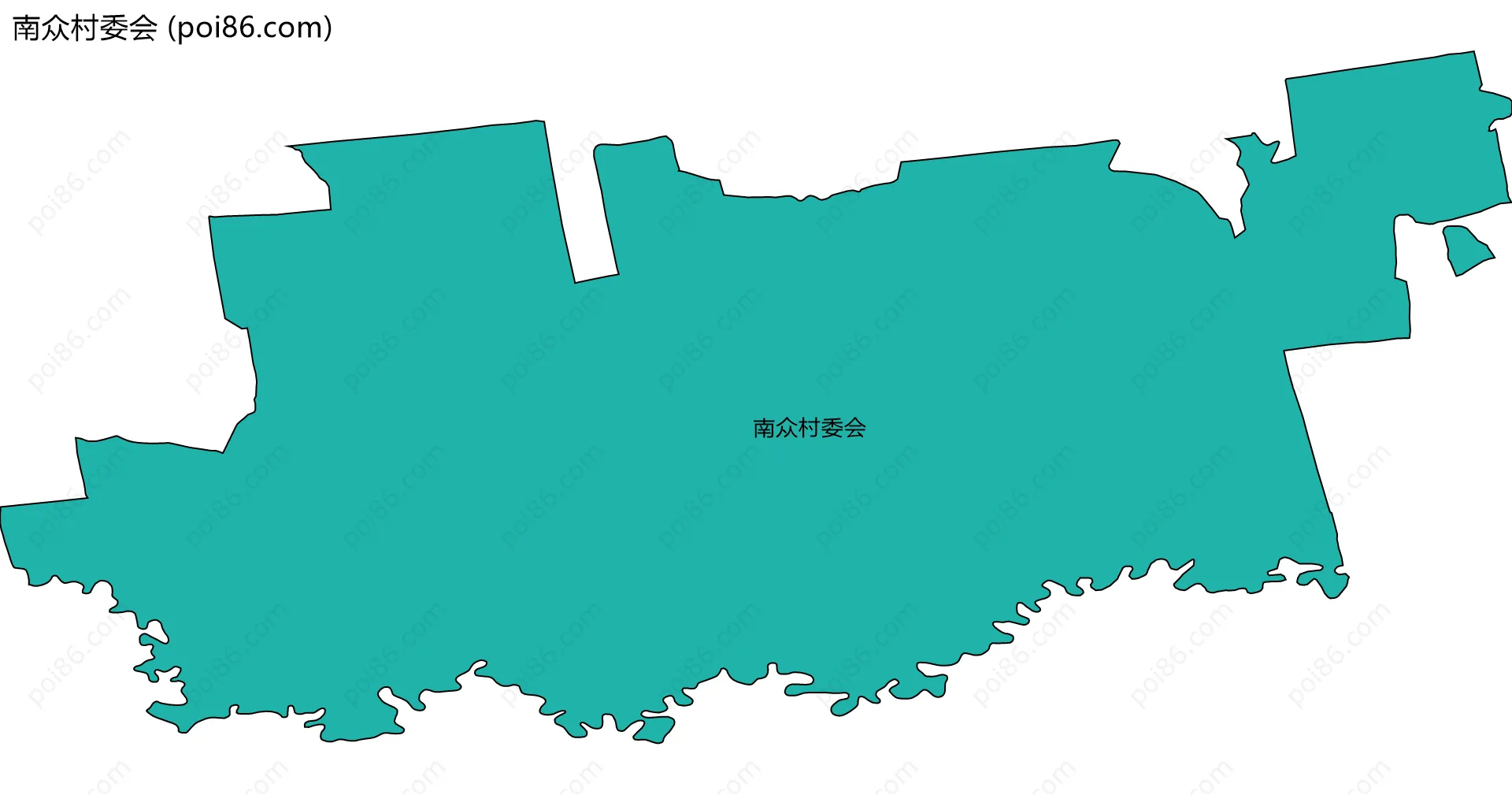 南众村委会边界地图