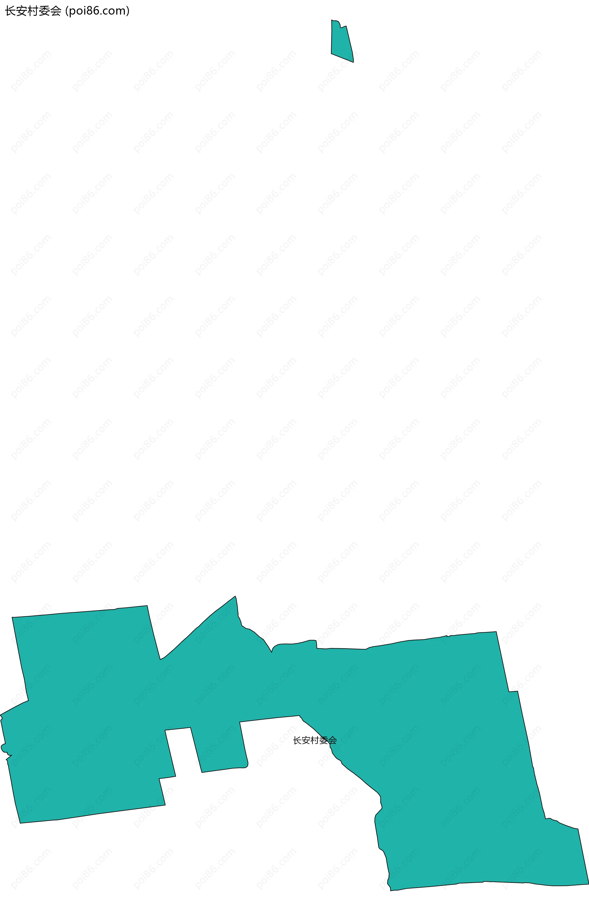 长安村委会边界地图