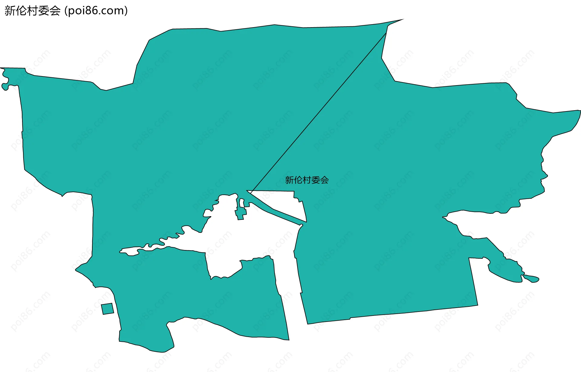 新伦村委会边界地图