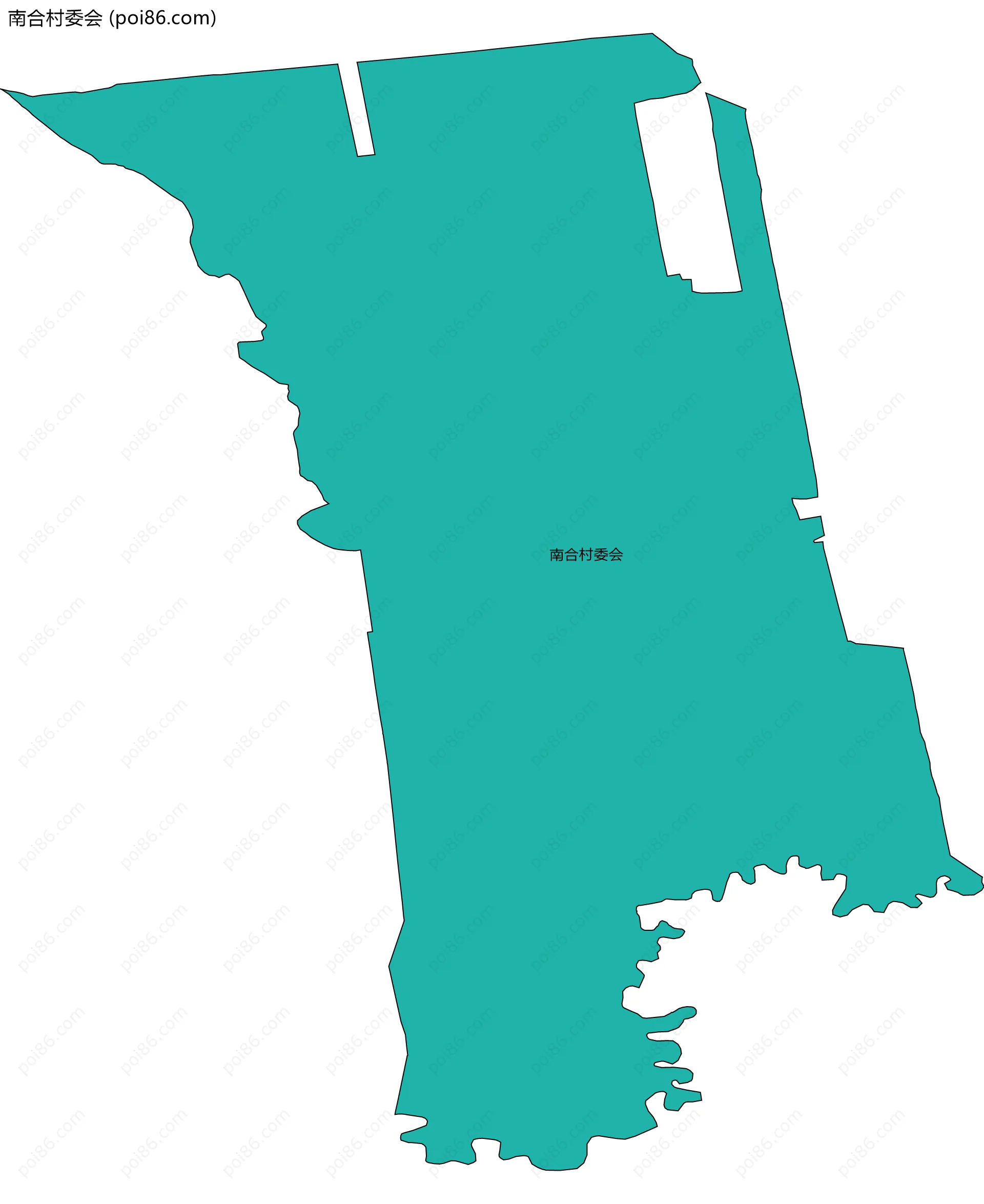 南合村委会边界地图