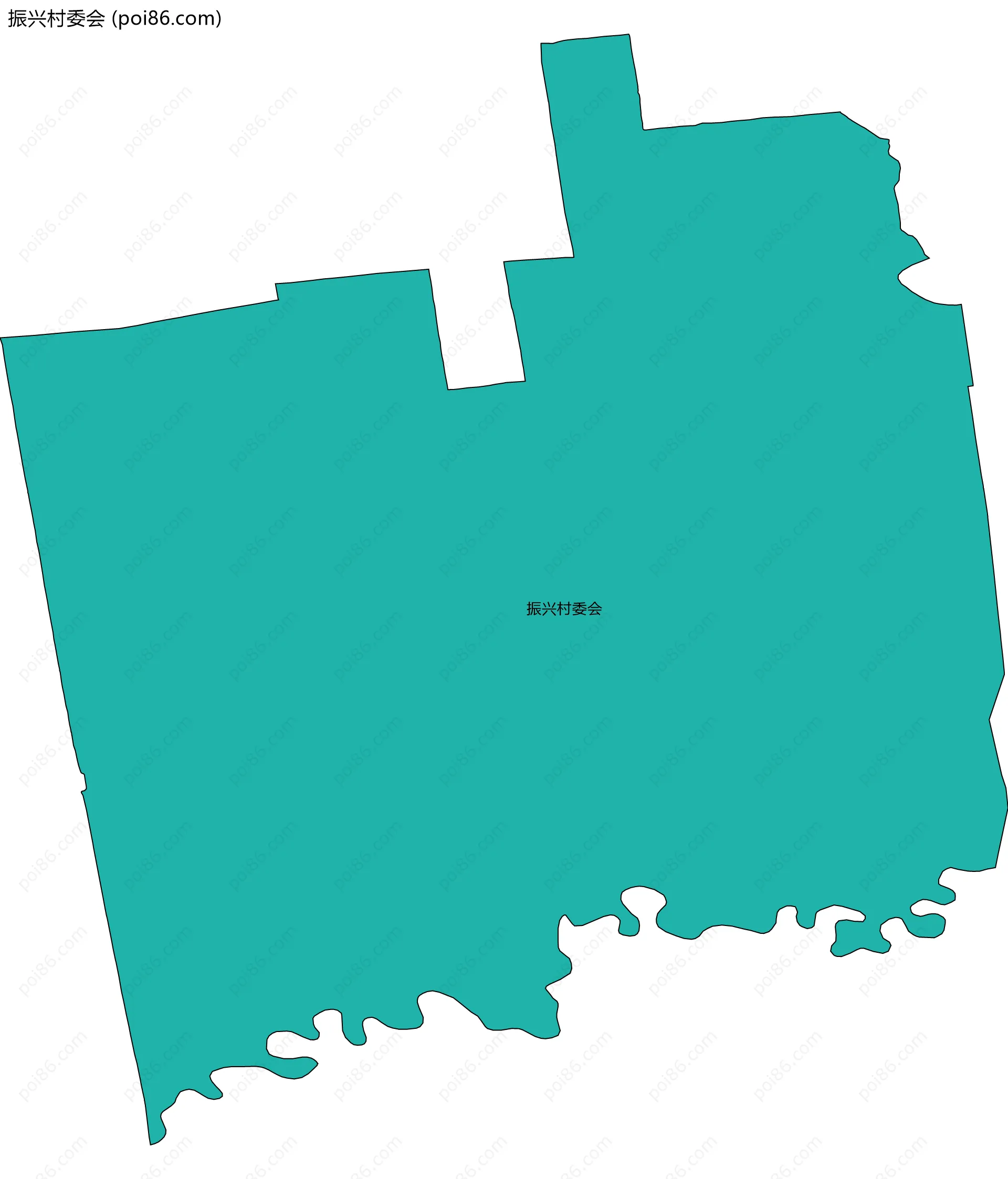 振兴村委会边界地图