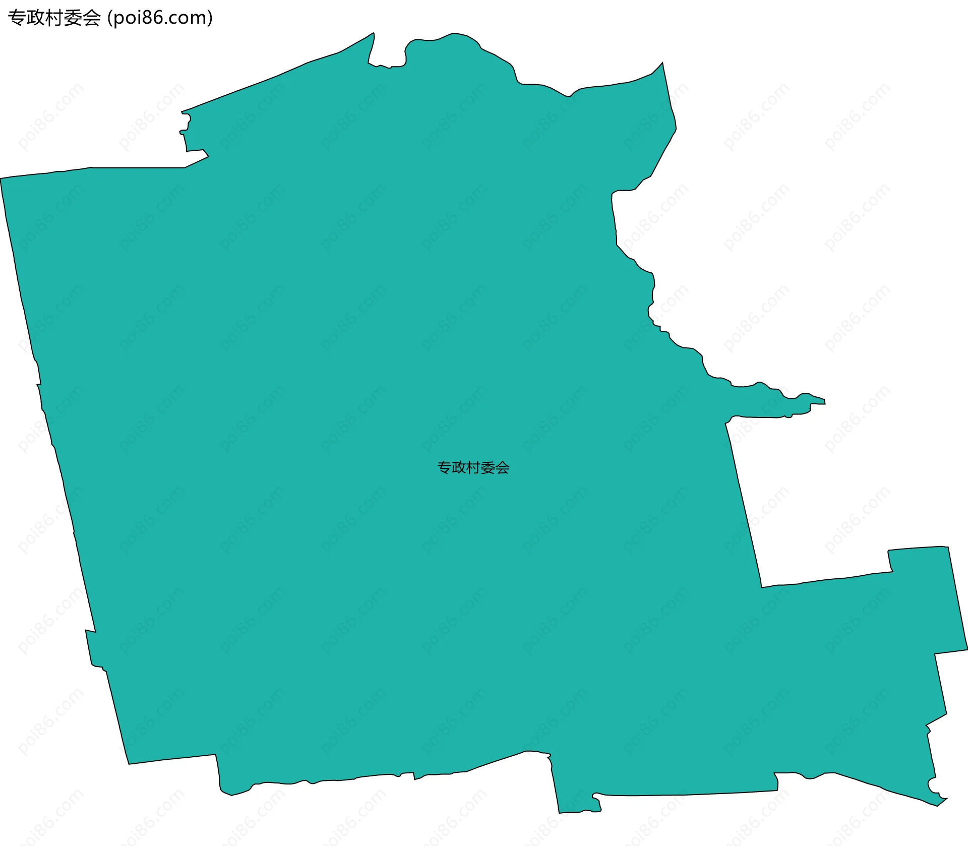 专政村委会边界地图