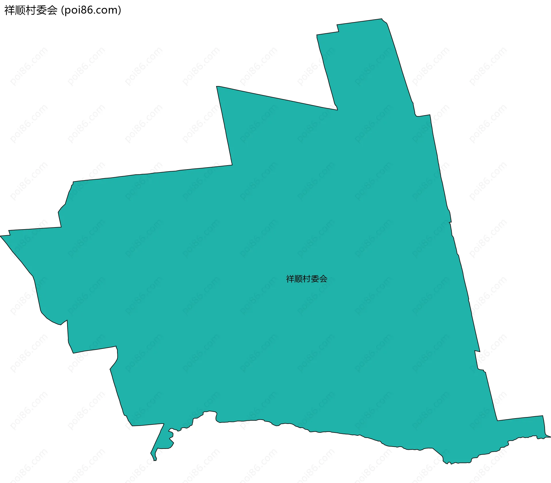 祥顺村委会边界地图