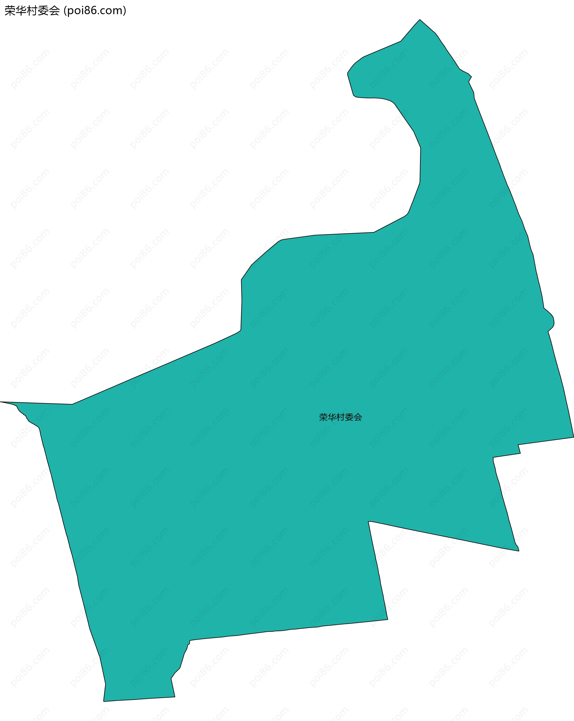 荣华村委会边界地图