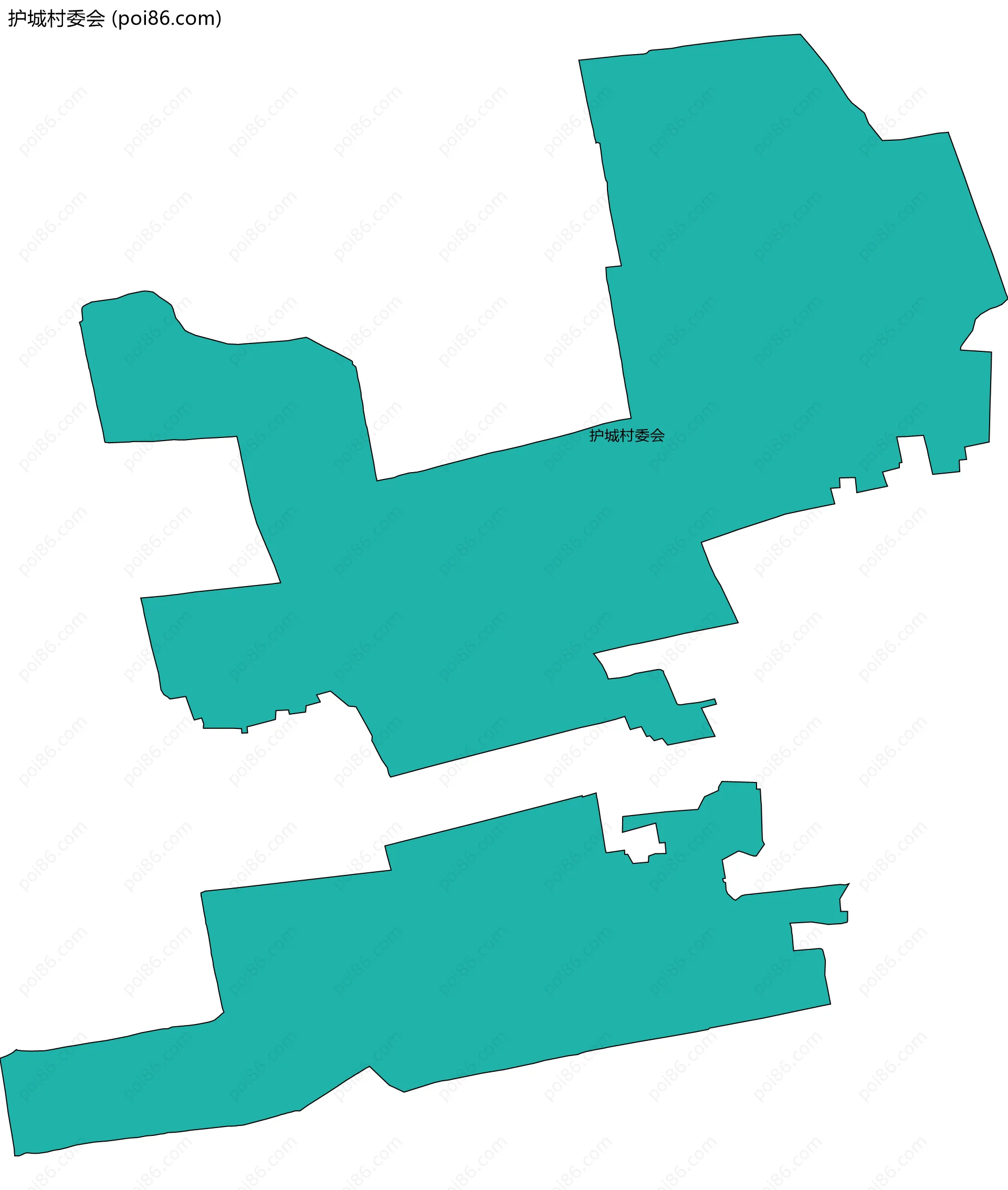护城村委会边界地图