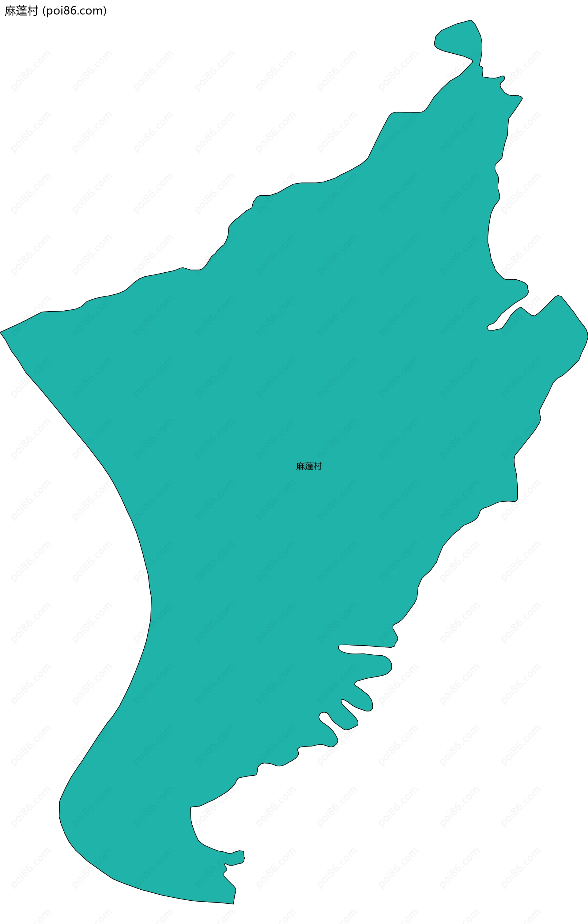 麻蓬村边界地图