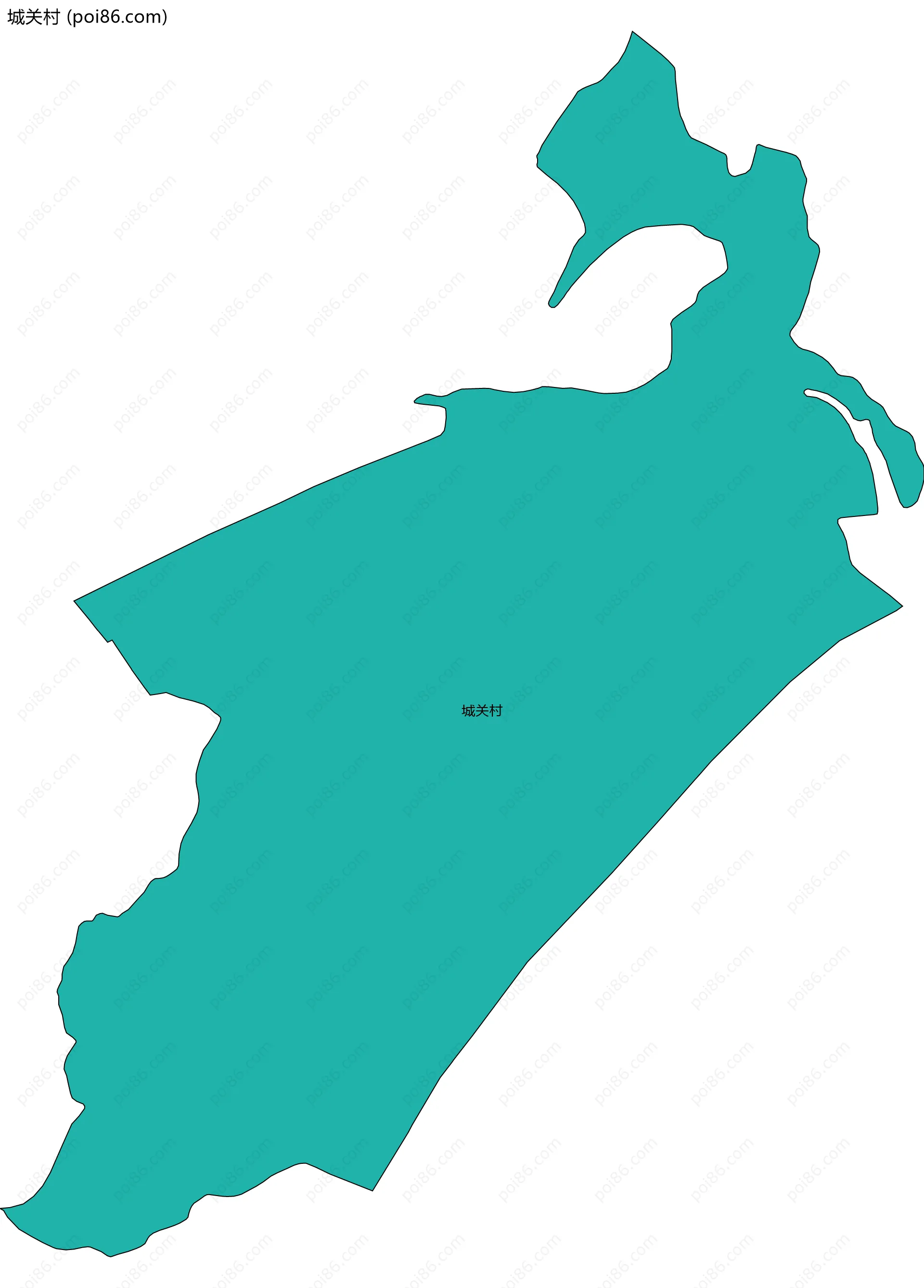城关村边界地图
