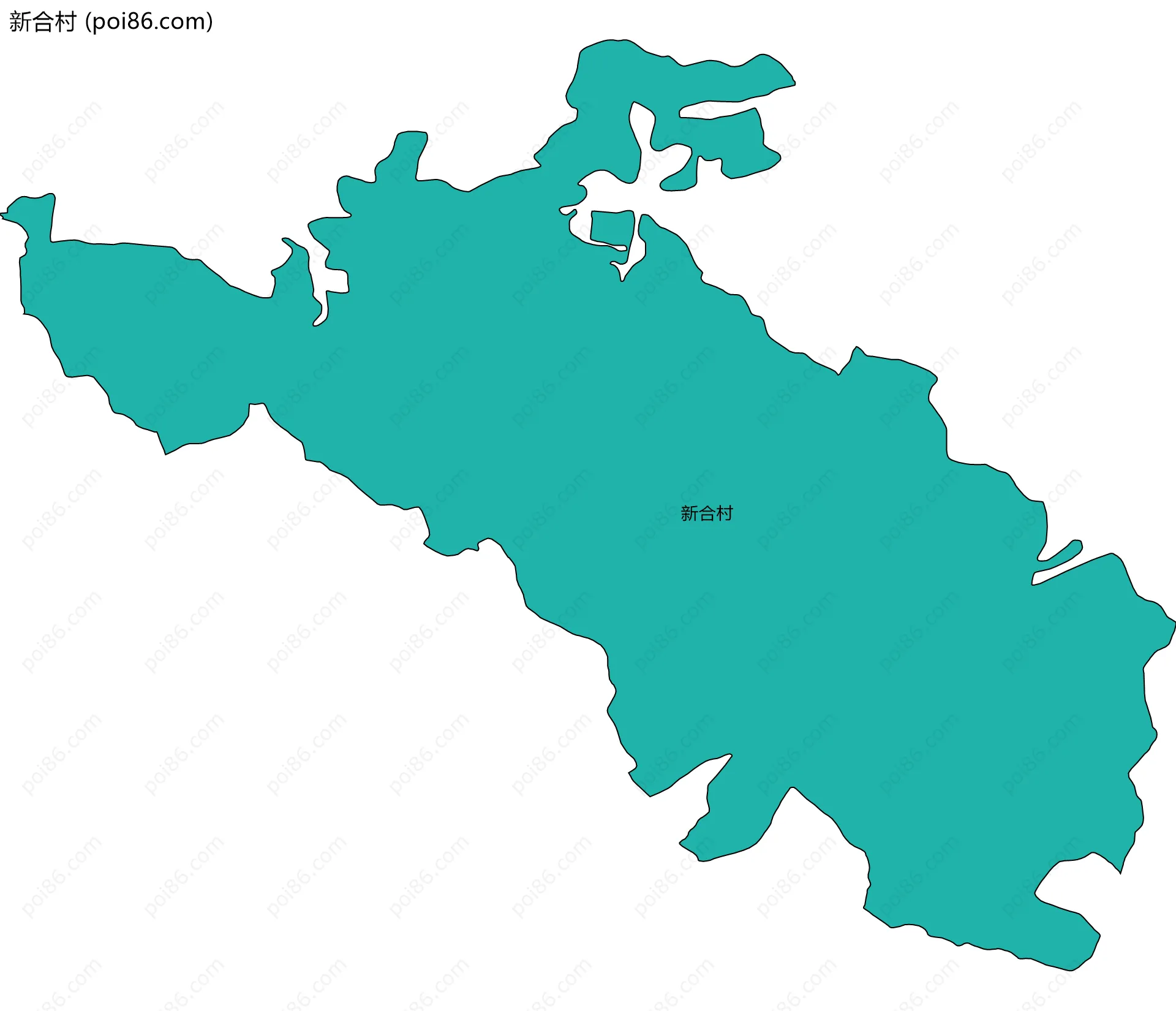 新合村边界地图