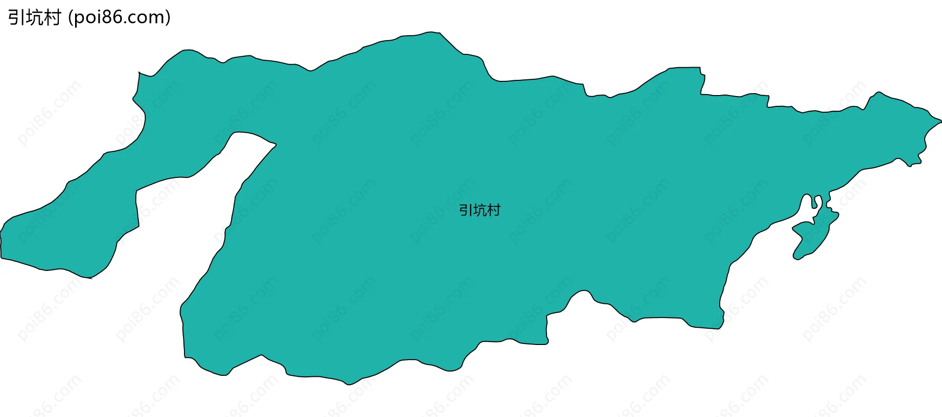 引坑村边界地图