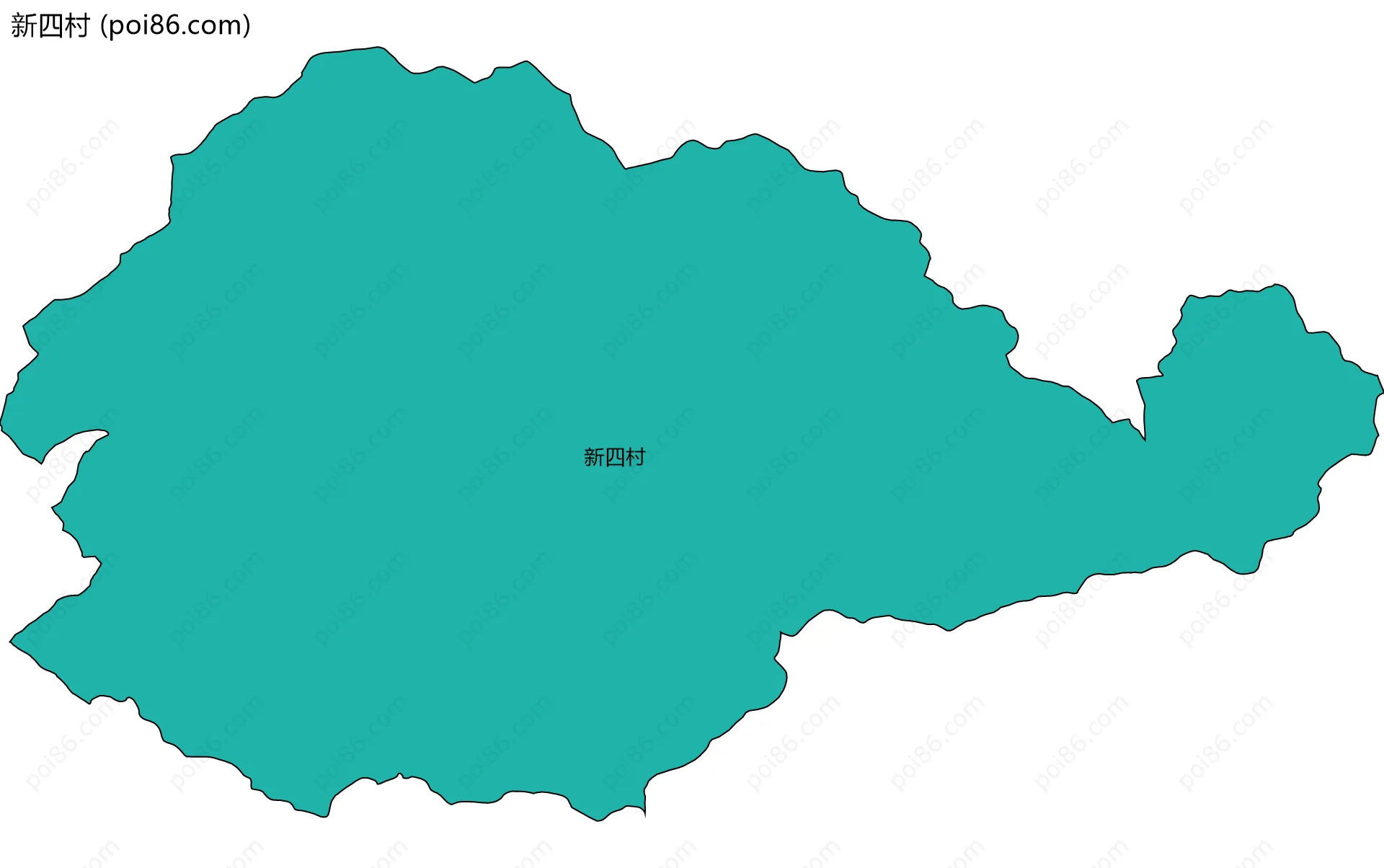 新四村边界地图
