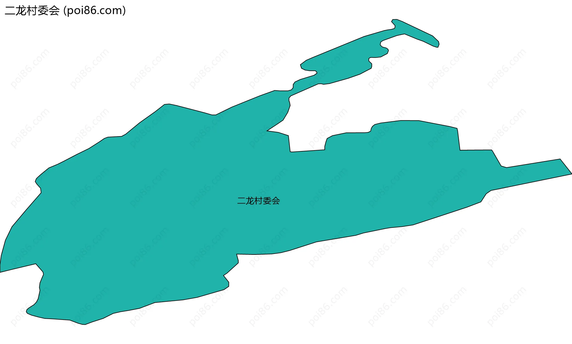 二龙村委会边界地图