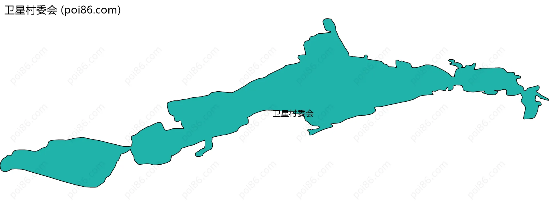 卫星村委会边界地图