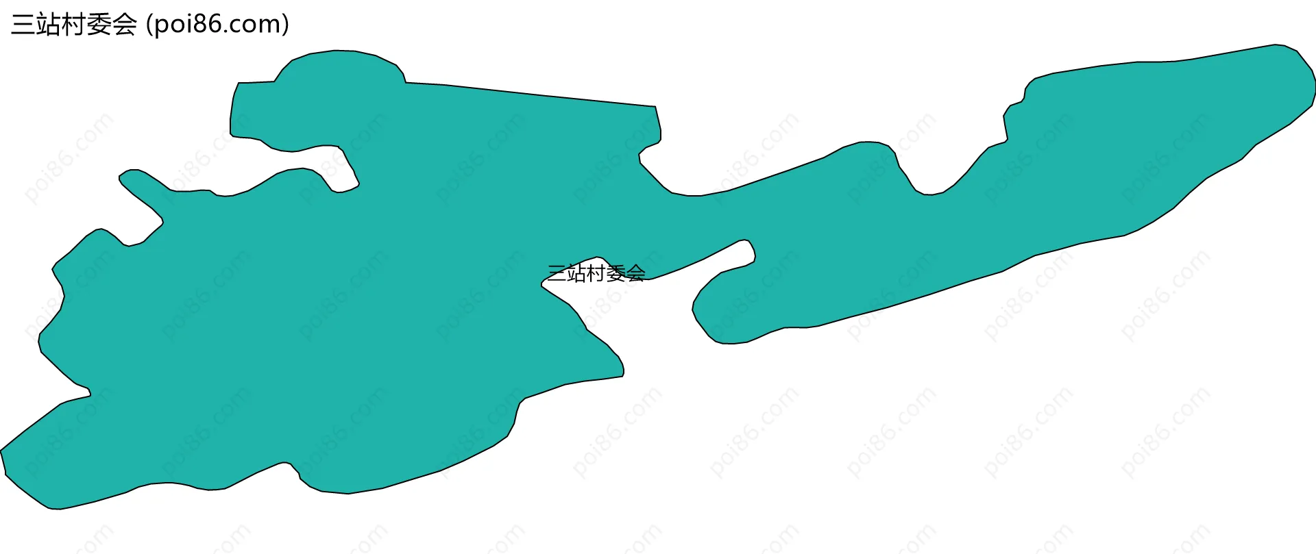 三站村委会边界地图