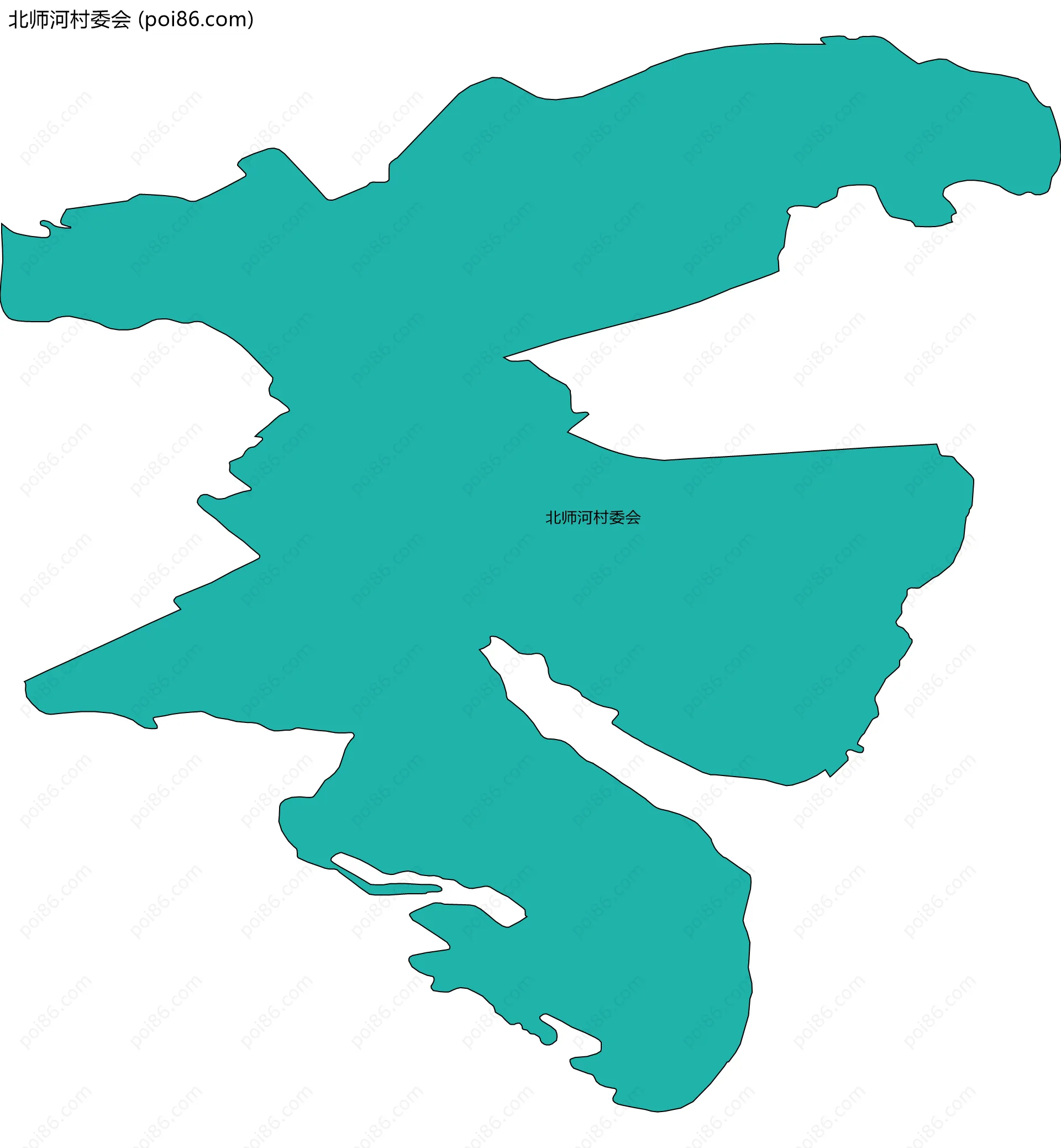 北师河村委会边界地图